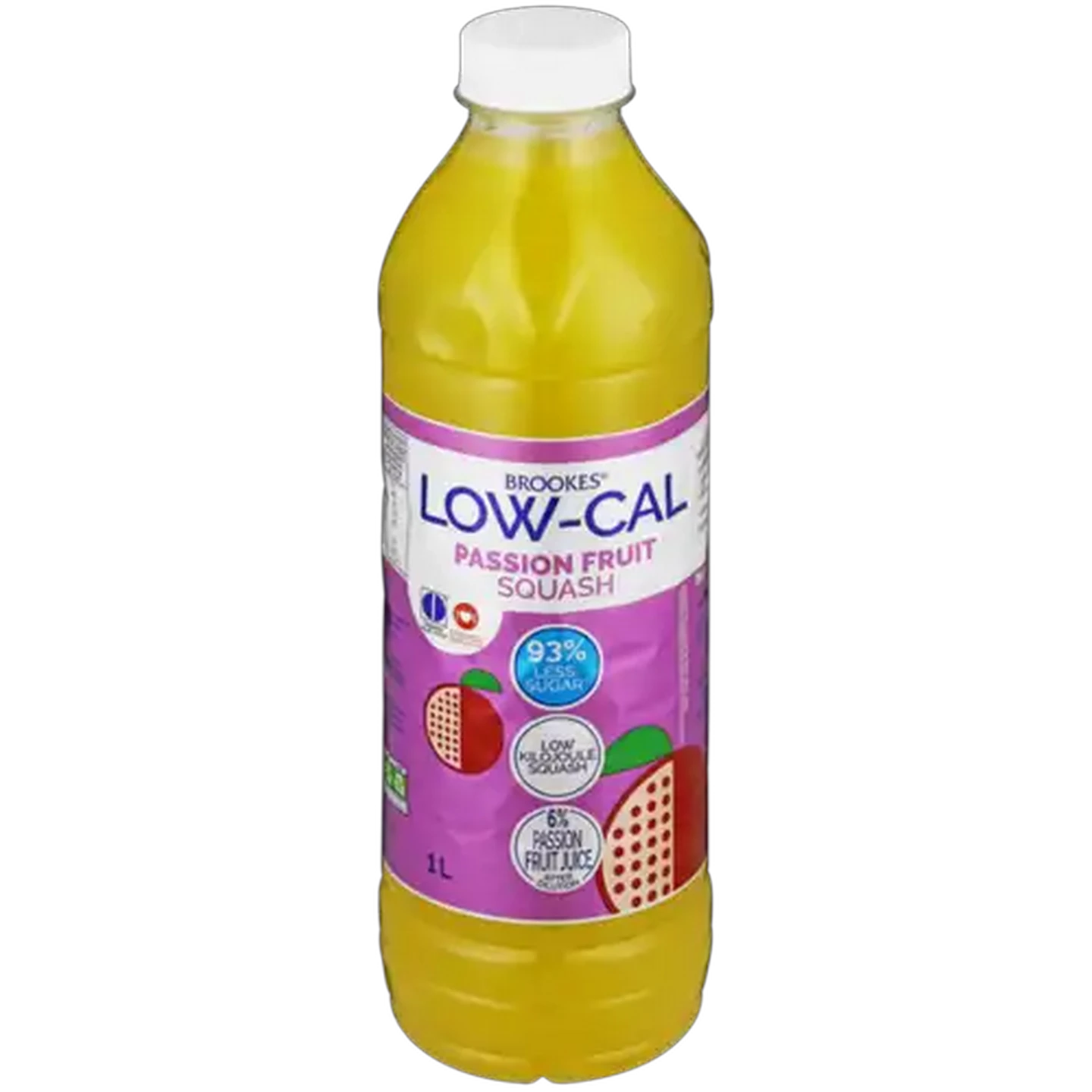Image of Brookes Low-Cal Passion Fruit Squash 1L