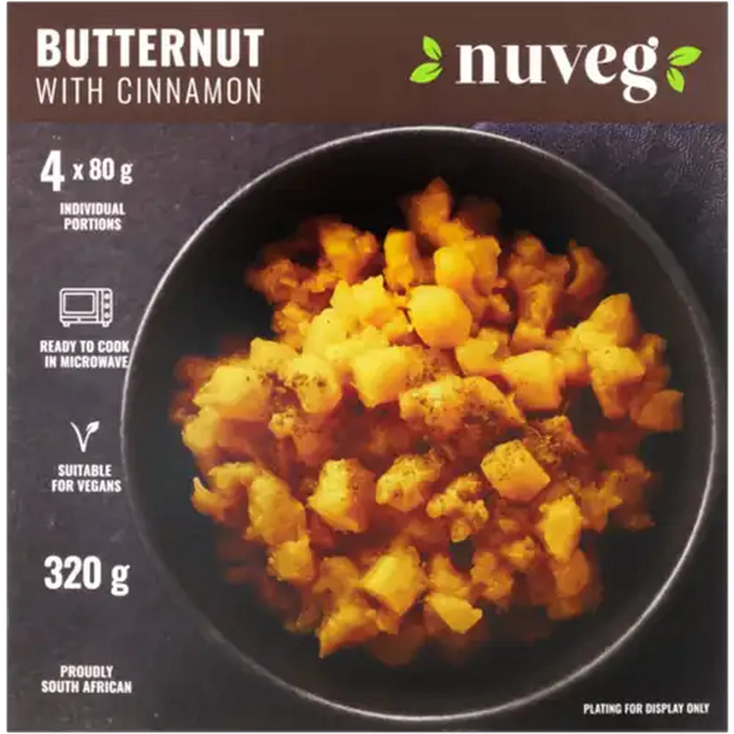 Image of Nuveg Frozen Butternut with Cinnamon 320g