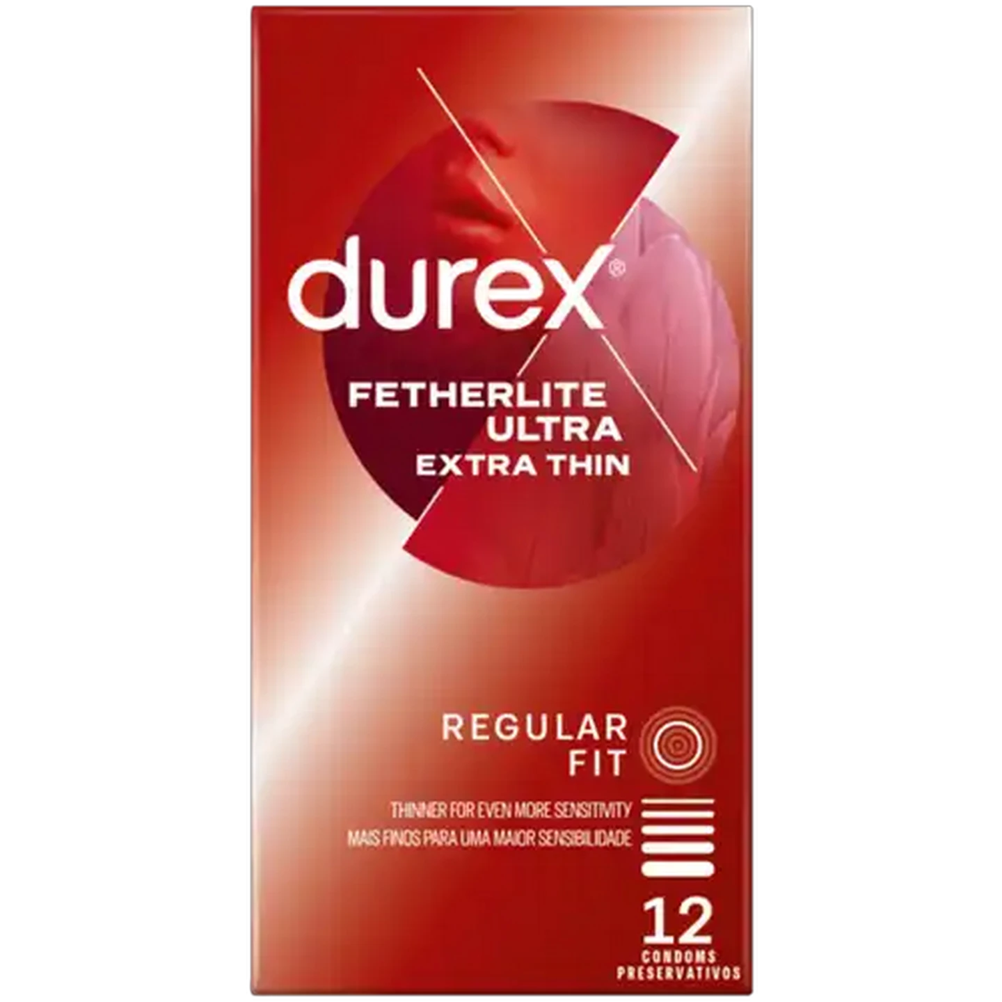 Image of Durex Fetherlite Ultra Regular Fit Condoms 12-Pack