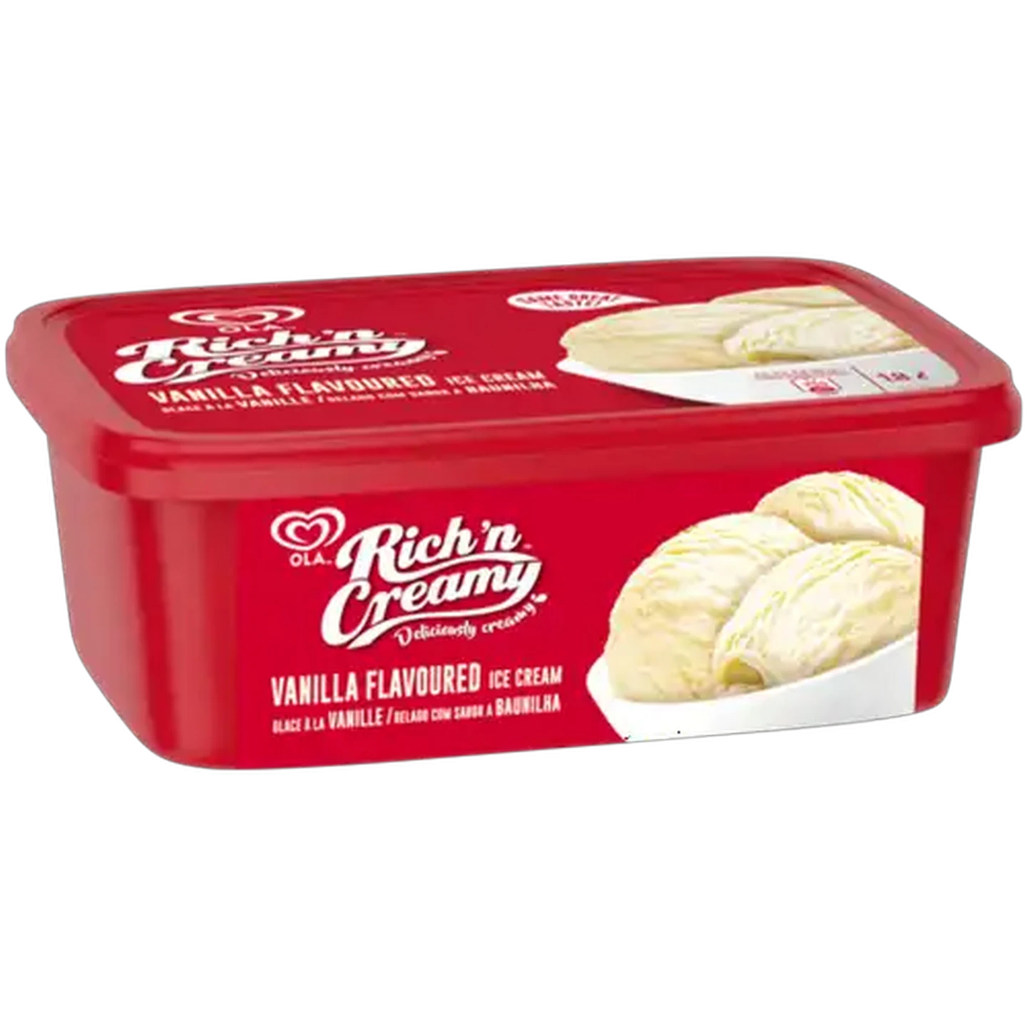 Image of Ola Rich 'n Creamy Vanilla Flavoured Ice Cream 1.8L