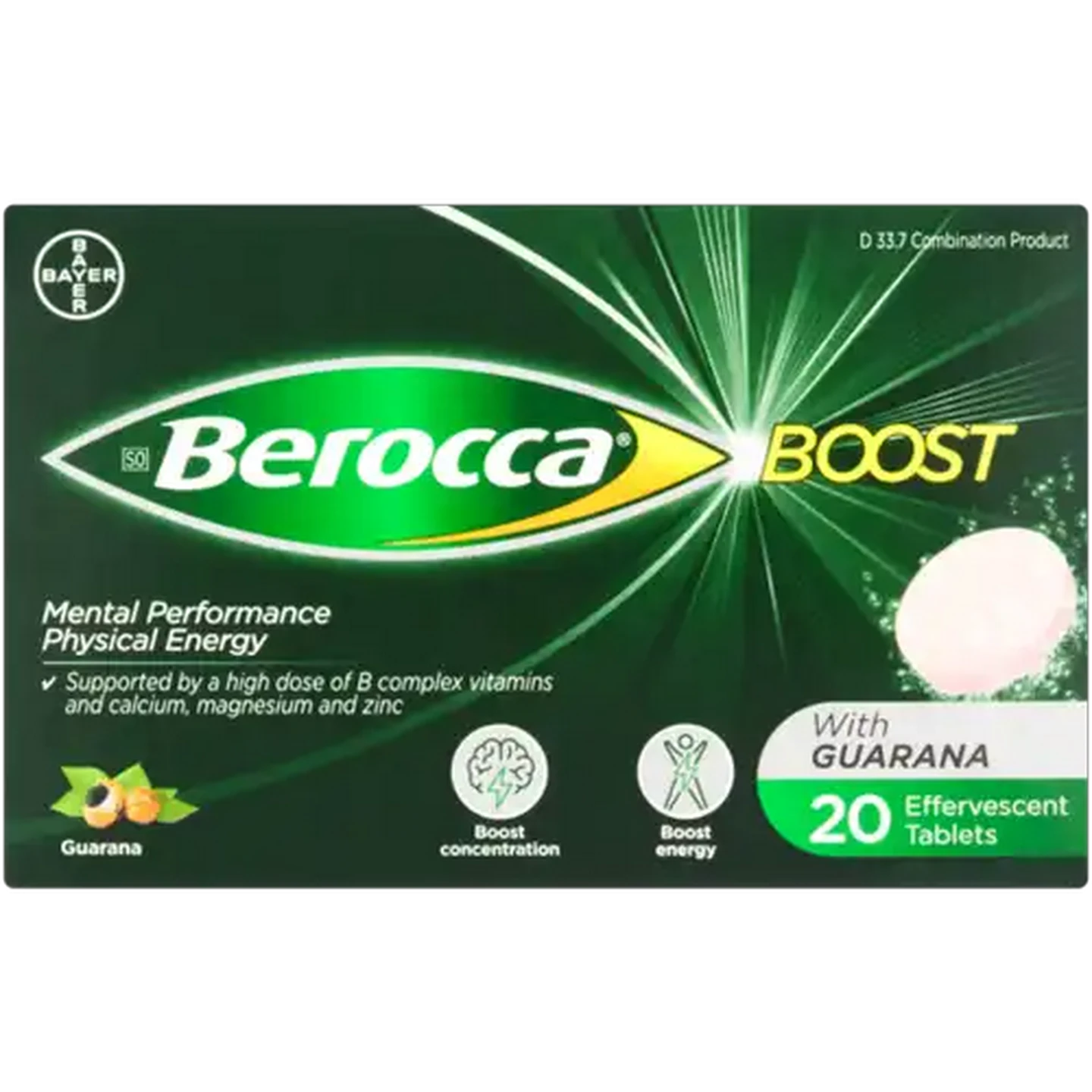 Image of Berocca Boost Effervescent Tablets 20 Pack
