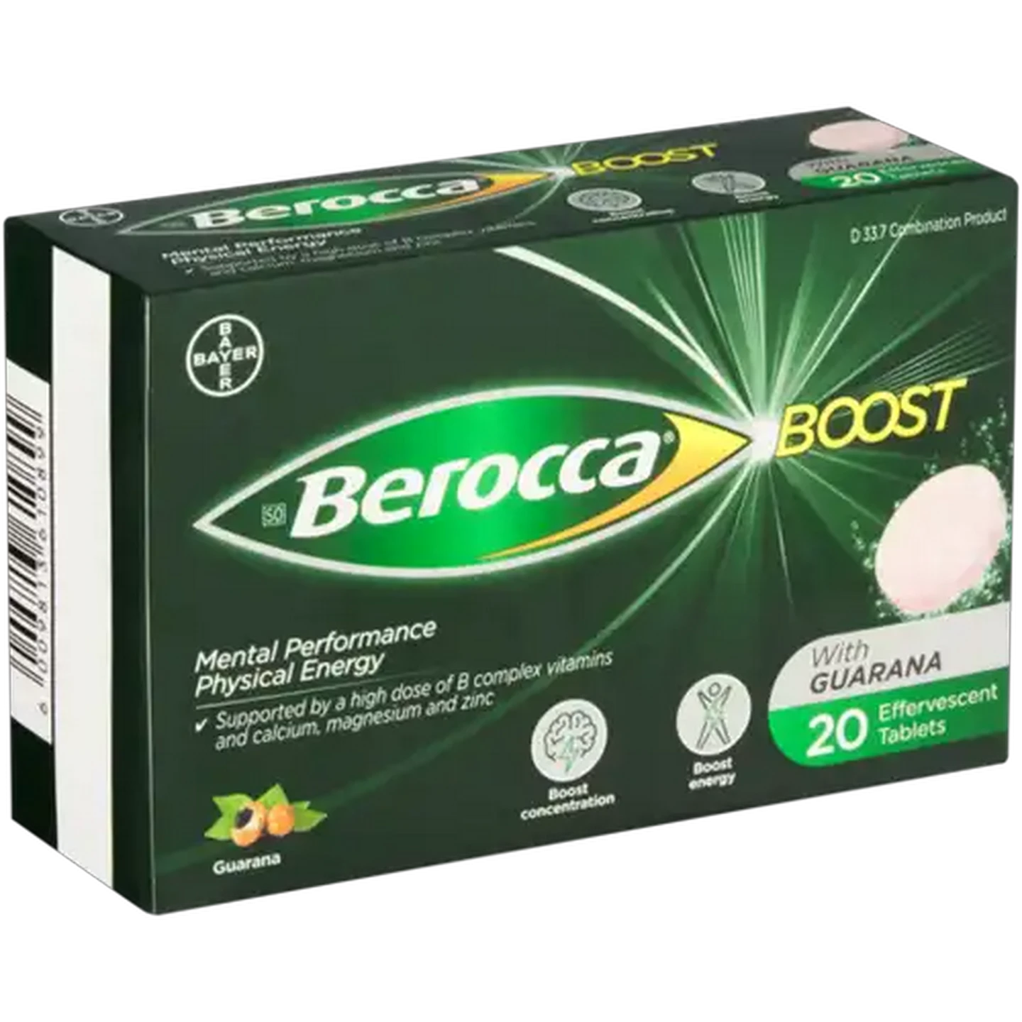 Image of Berocca Boost Effervescent Tablets 20 Pack