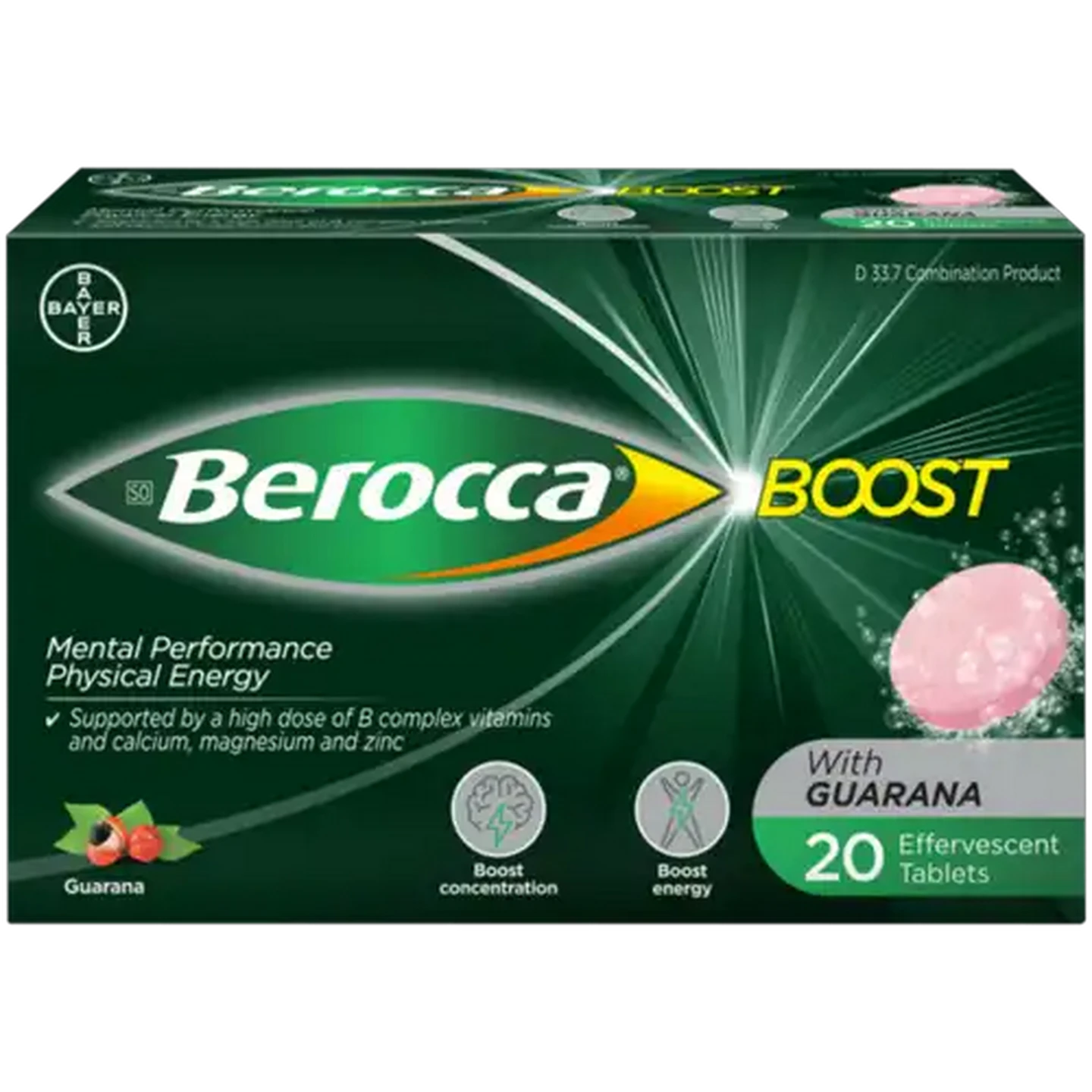 Image of Berocca Boost Effervescent Tablets 20 Pack