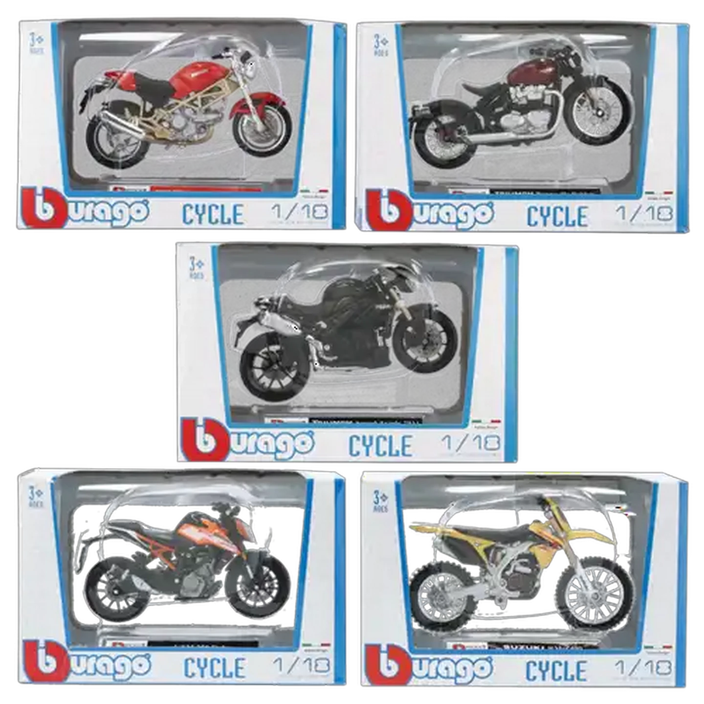 Image of Bburago Cycle Collection 1:18 (Type May Vary)