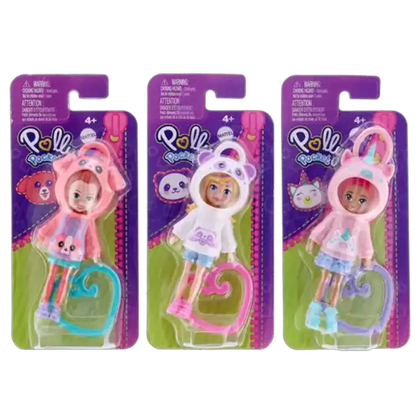 Image of Polly Pocket Hoodie Friend Clips (Type May Vary)