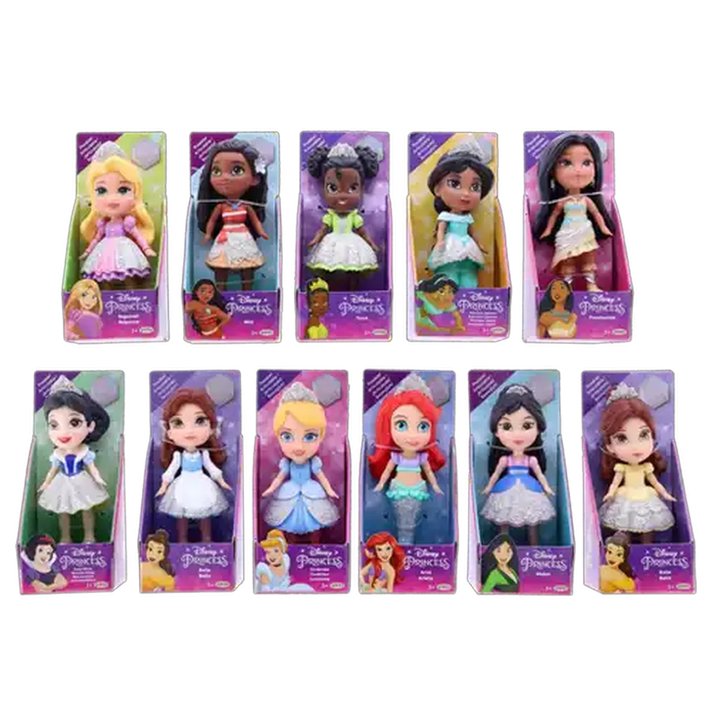 Image of Disney Mini Princess Dolls 7cm (Type May Vary)