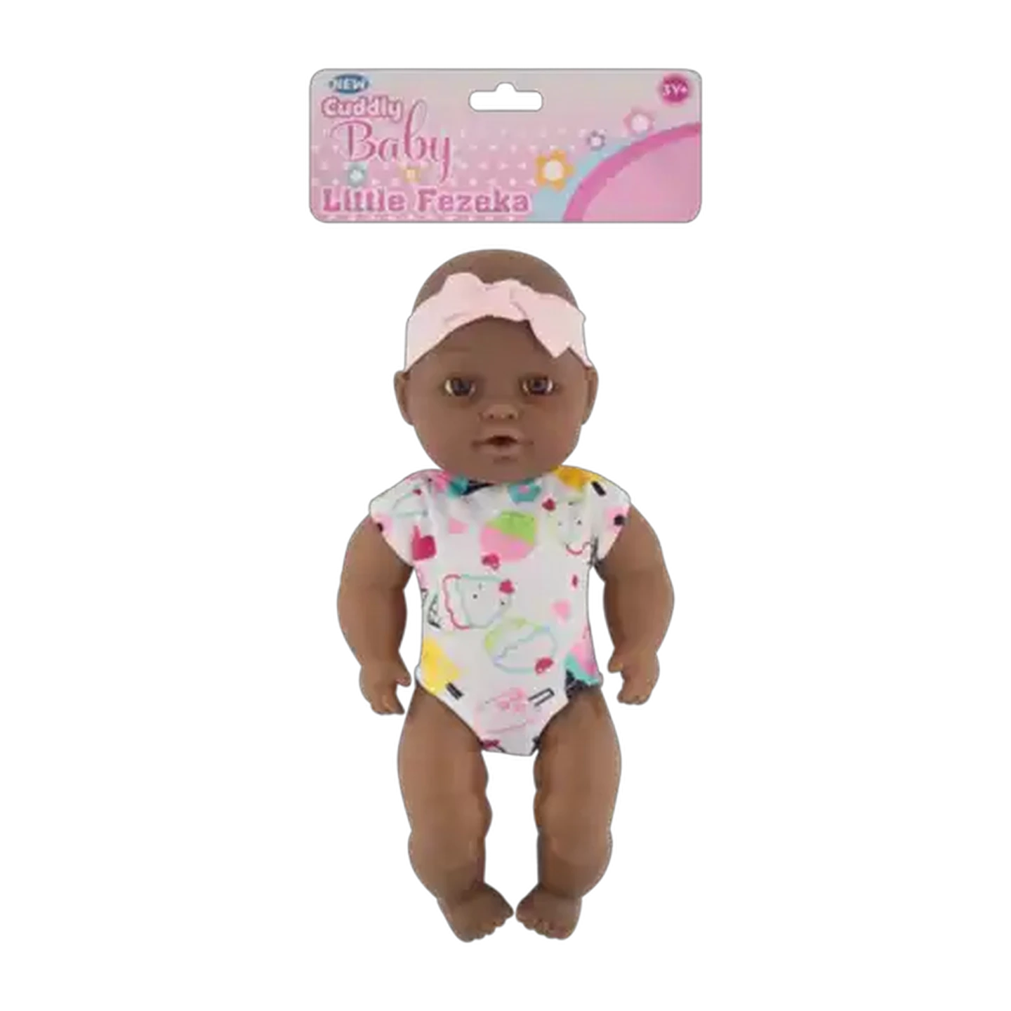 Image of Cuddly Baby Little Fezeka Doll 28cm (Type May Vary)