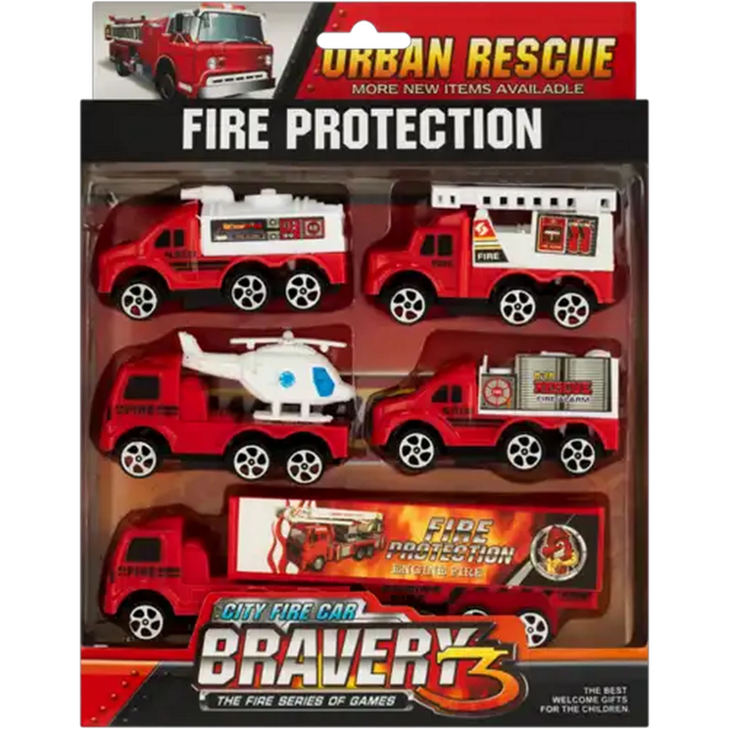 Image of Bravery Pull-Back Toy Vehicle Set 5 Pack (Type May Vary)
