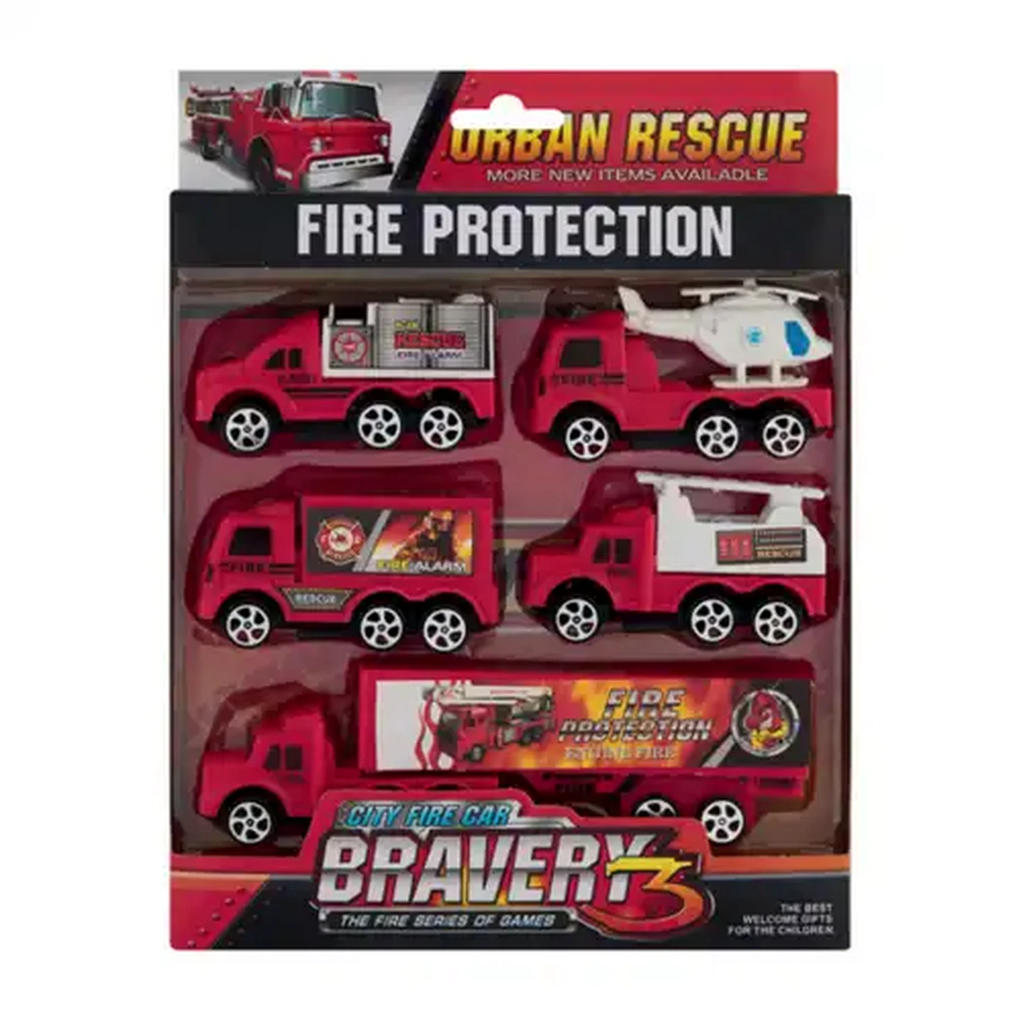Image of Bravery Pull-Back Toy Vehicle Set 5 Pack (Type May Vary)