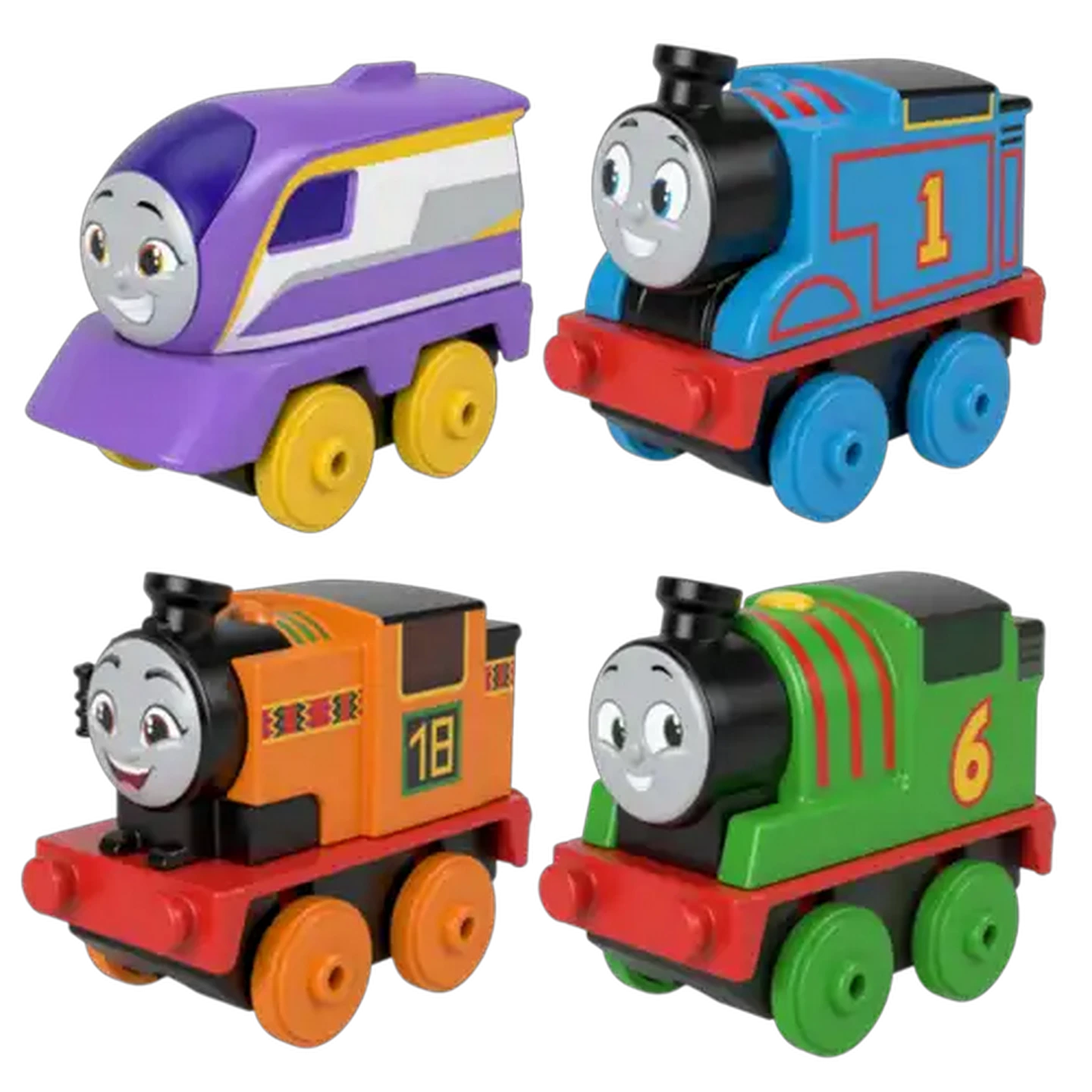 Image of Thomas & Friends Toy Trains Collection of Push-Along Plastic Engines for Preschool Kids Ages 3+ Years, Each Sold Separately (Styles May Vary)