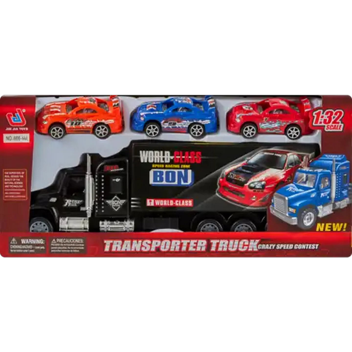 Image of 1:32 Transporter Truck 4-Piece