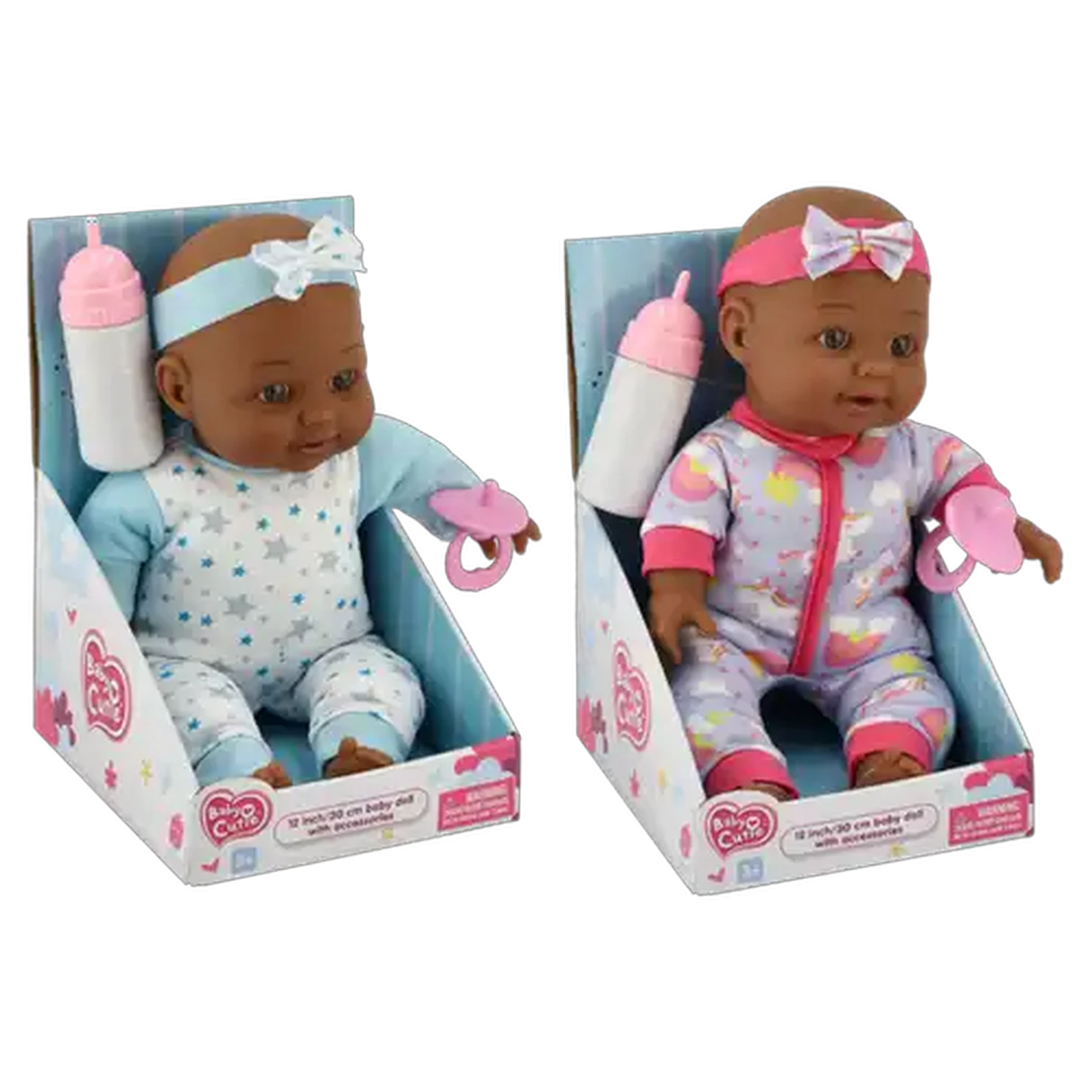 Image of Baby Cutie Baby Doll with Accessories 30cm (Colour May Vary)