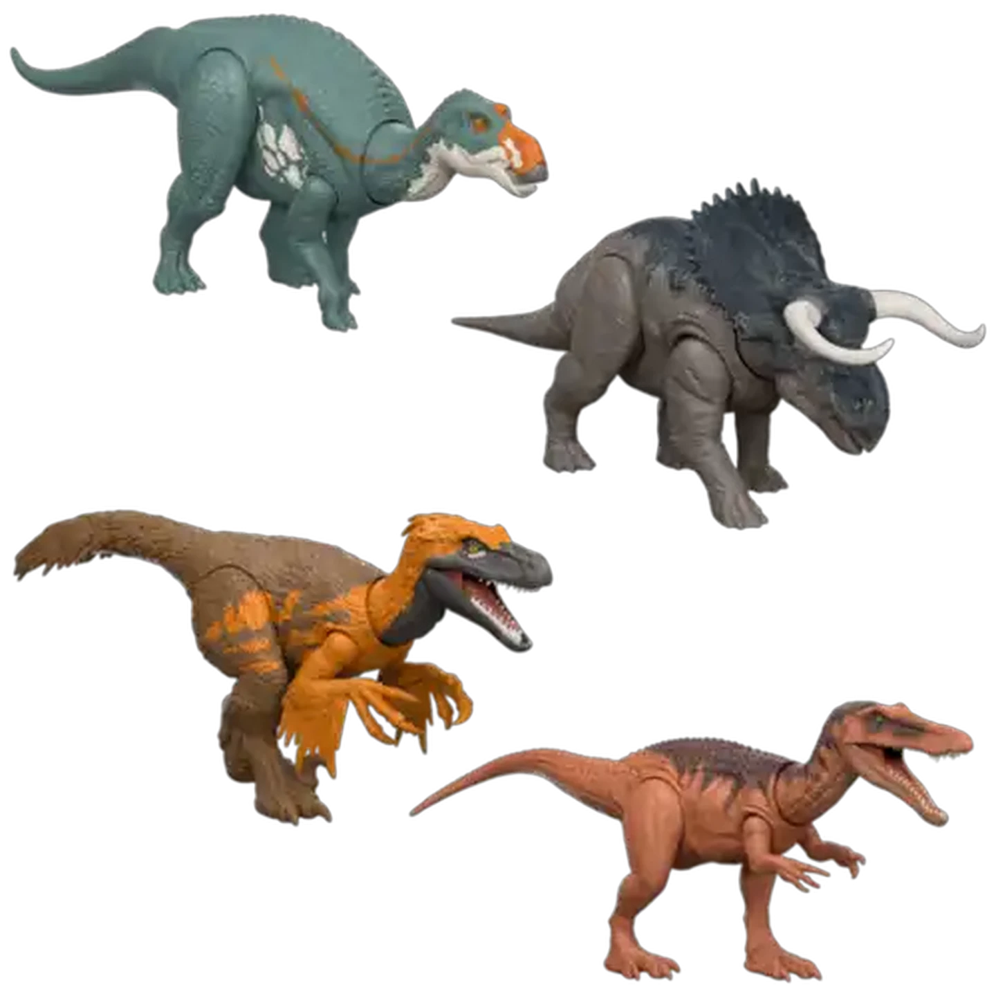 Image of Jurassic World Wild Roar Dinosaur Figures with Attack Action, Light Feature and Roar Sounds, Scan Code for Digital Play, Species Vary