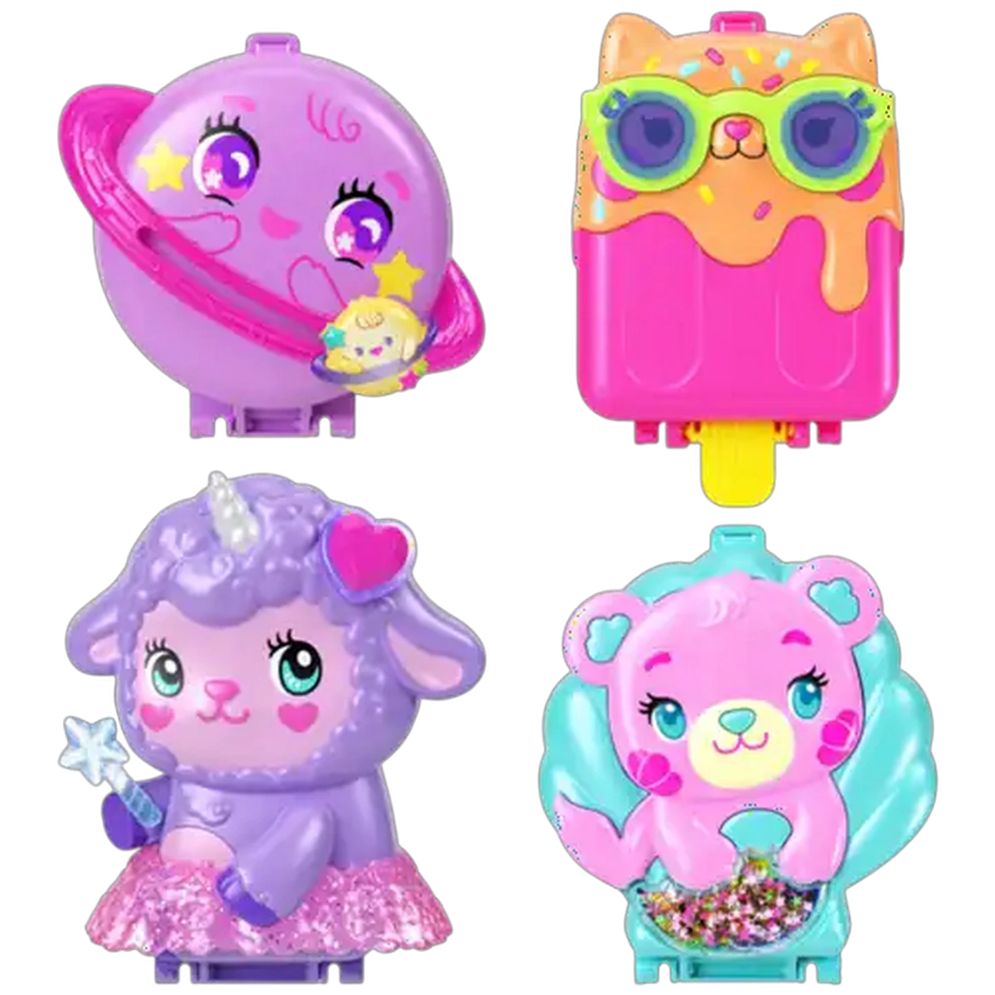 Image of Polly Pocket Core Compact Playsets with Doll, Pet, & Accessories, Travel Toys with Surprise Reveals