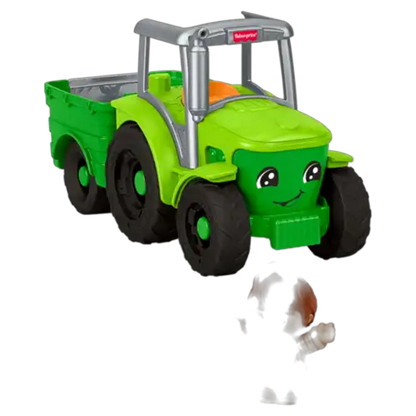 Image of Fisher-Price Little People Push & Play Tractor + 2 Figures