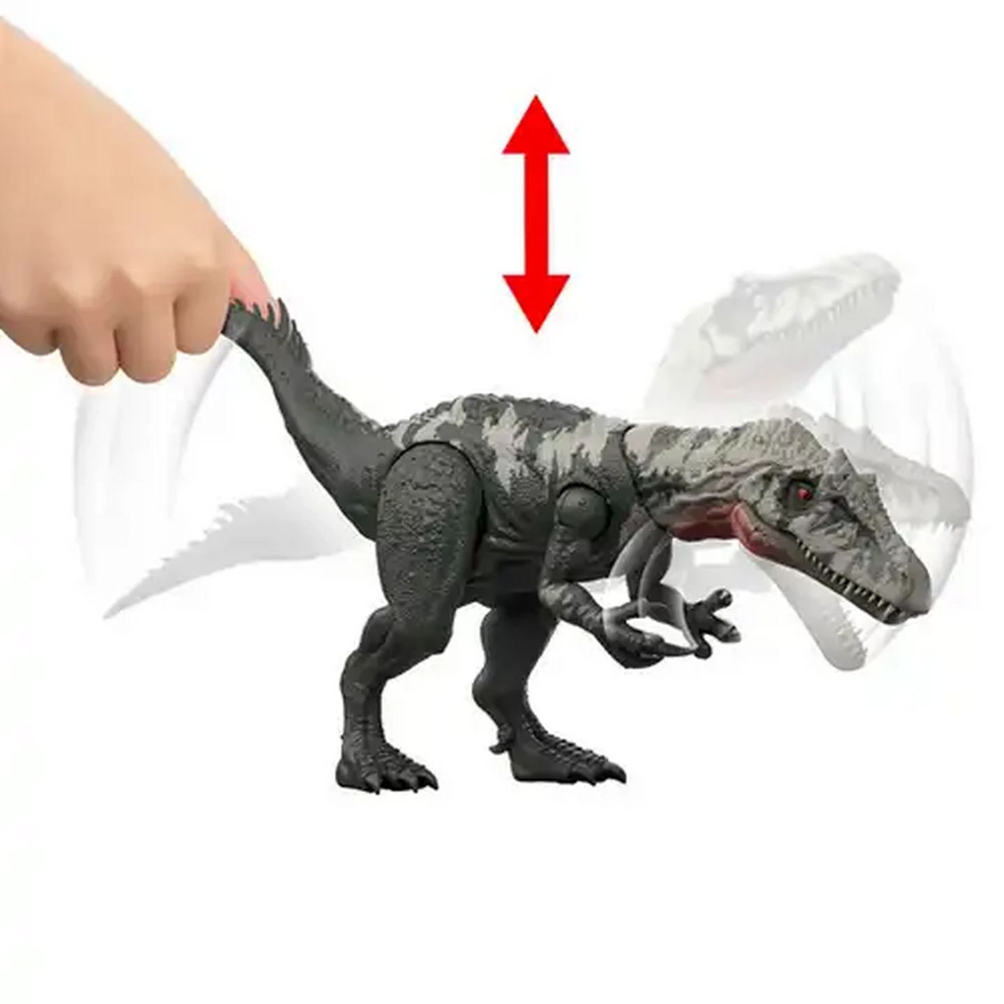 Image of Jurassic World Gigantic Thrashers Dinosaur Figure Toy, 2 Attacks & Evolve Feature
