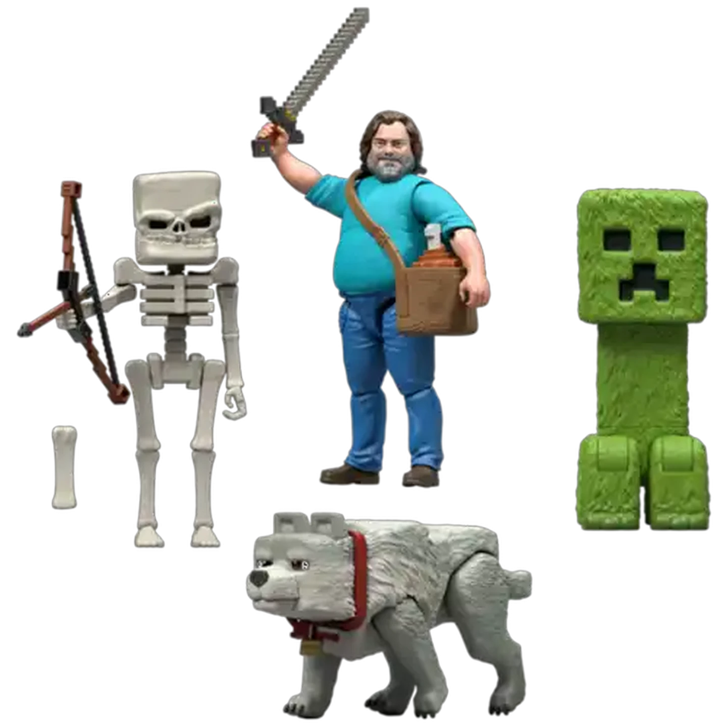 Image of Minecraft Toy Action Figure & Accessories, Inspired by A Minecraft Movie, 3.25-inch (Styles May Vary)