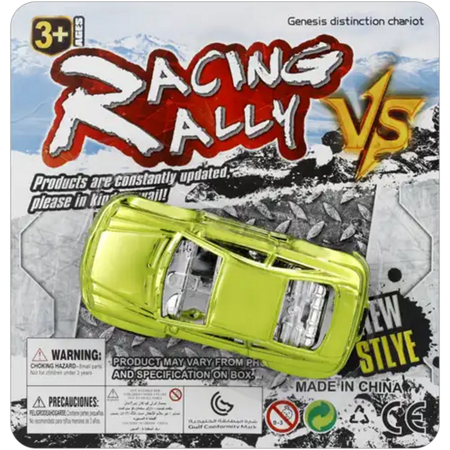 Image of Racing Rally Metallic Pull Back Car 10cm