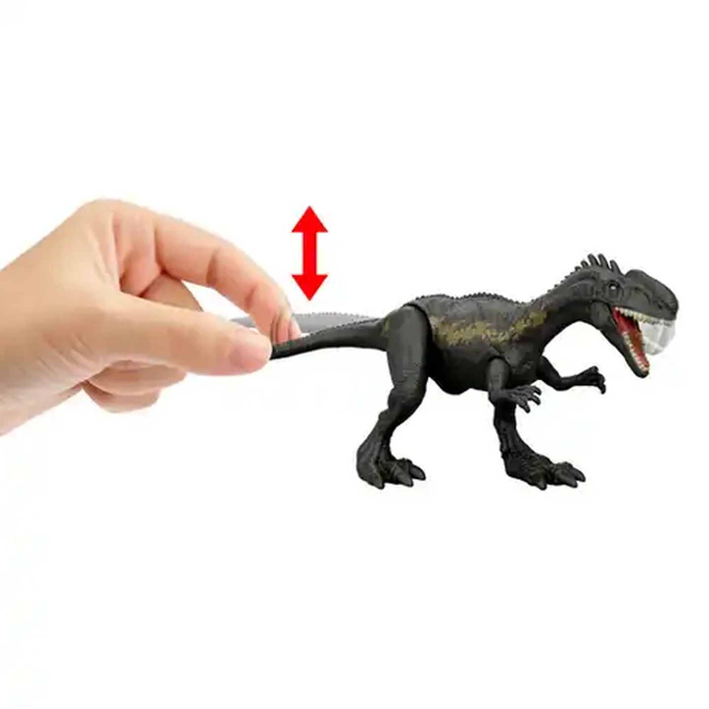 Image of Jurassic World Strike Attack Dinosaur Toy Figure with Single Strike Action, Authentic Posable Design, Physical & Digital Play