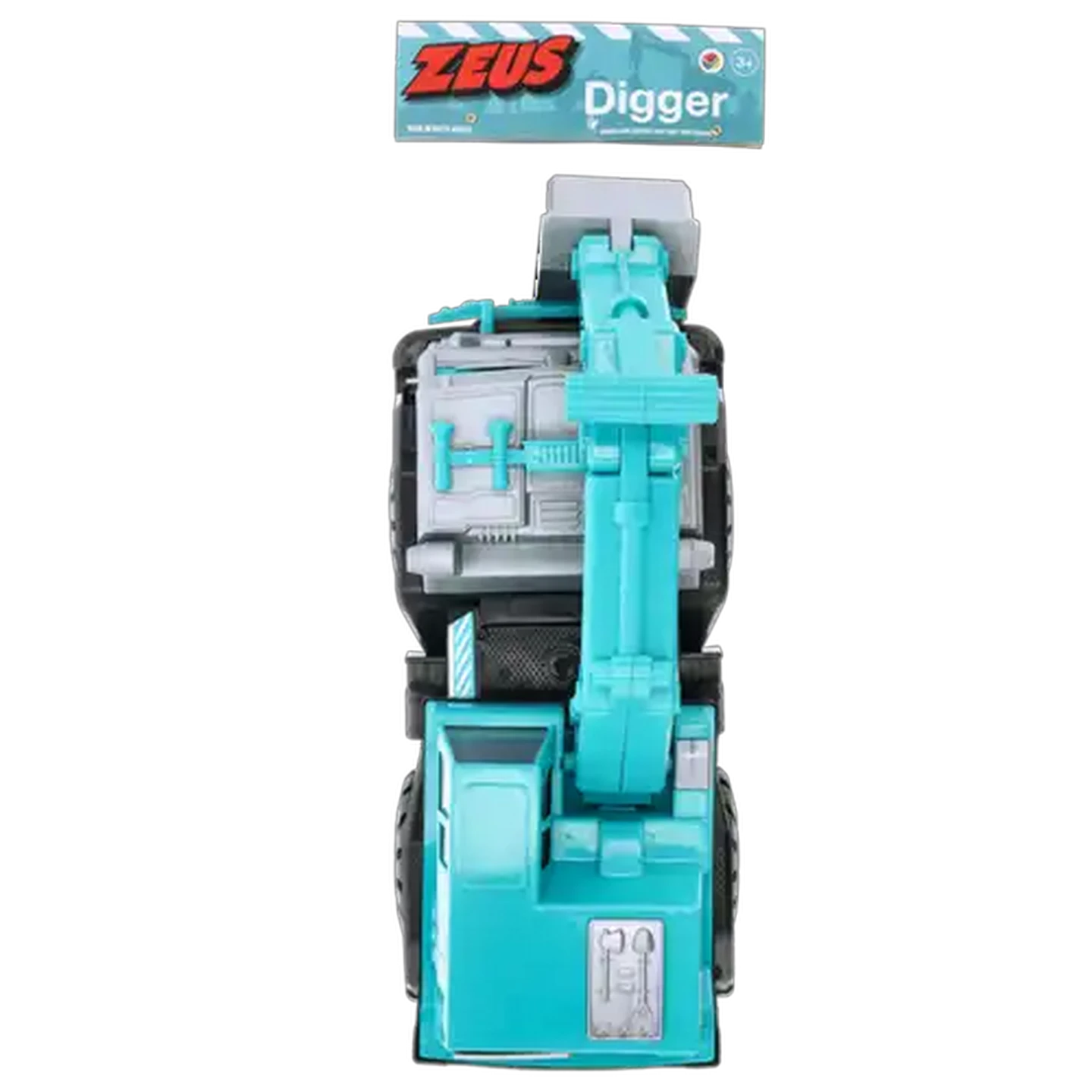 Checkers Sixty60 | Zeus Turquoise & Grey Digger Truck