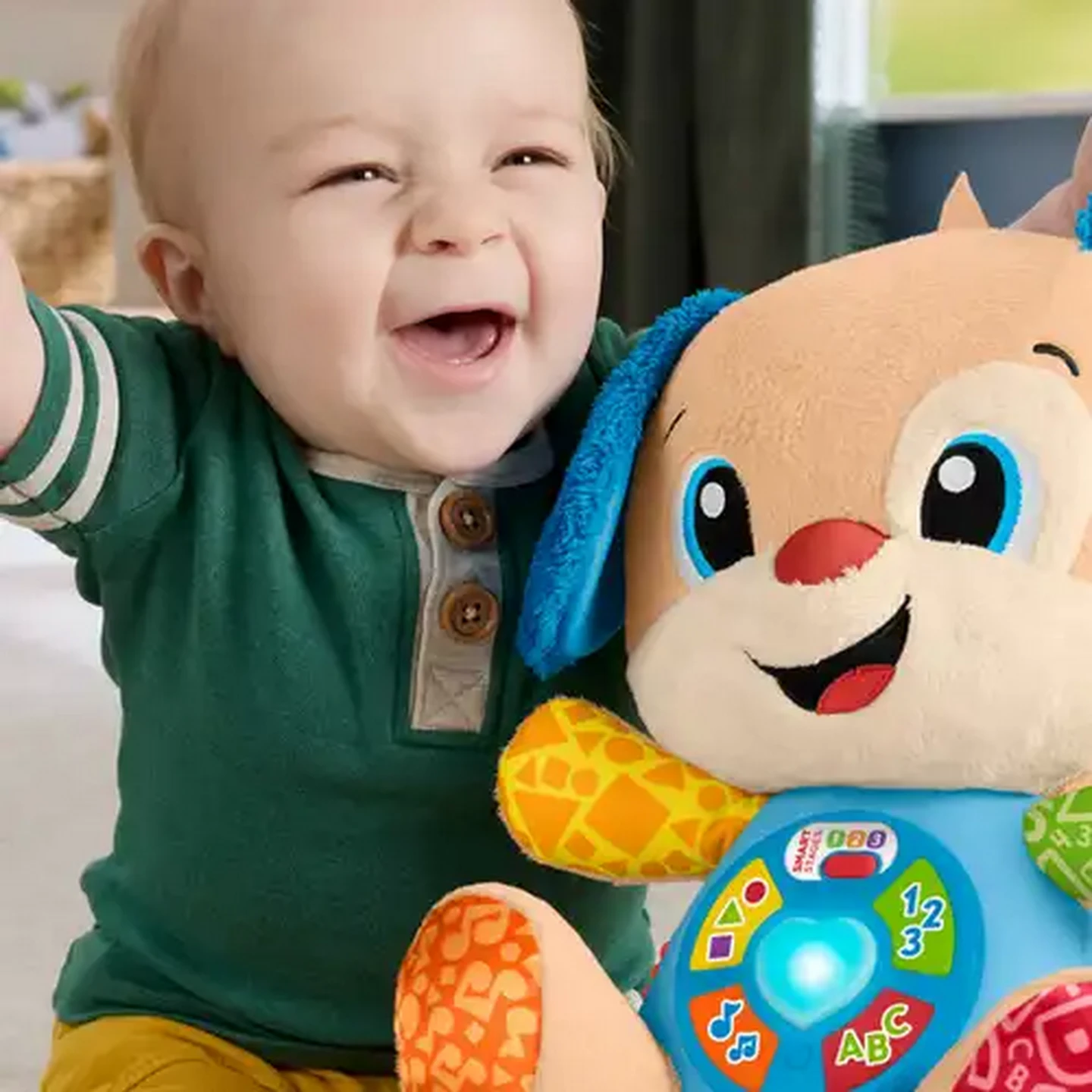 Image of Fisher-Price Laugh & Learn Smart Stages Puppy Musical Plush 6+ Months
