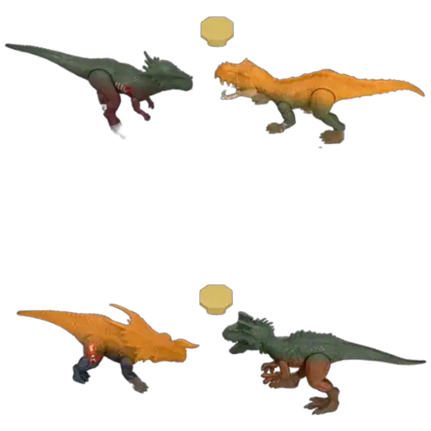 Image of Jurassic World Dino Reveal Dinosaur 2-Pack of Toys with Battle Arena, Warm Water Uncovers Full Decoration, Color Change Play, Species Vary