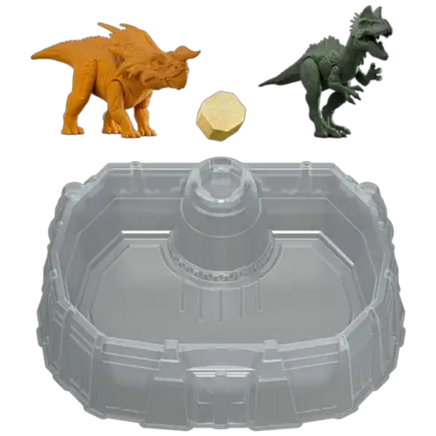 Image of Jurassic World Dino Reveal Dinosaur 2-Pack of Toys with Battle Arena, Warm Water Uncovers Full Decoration, Color Change Play, Species Vary