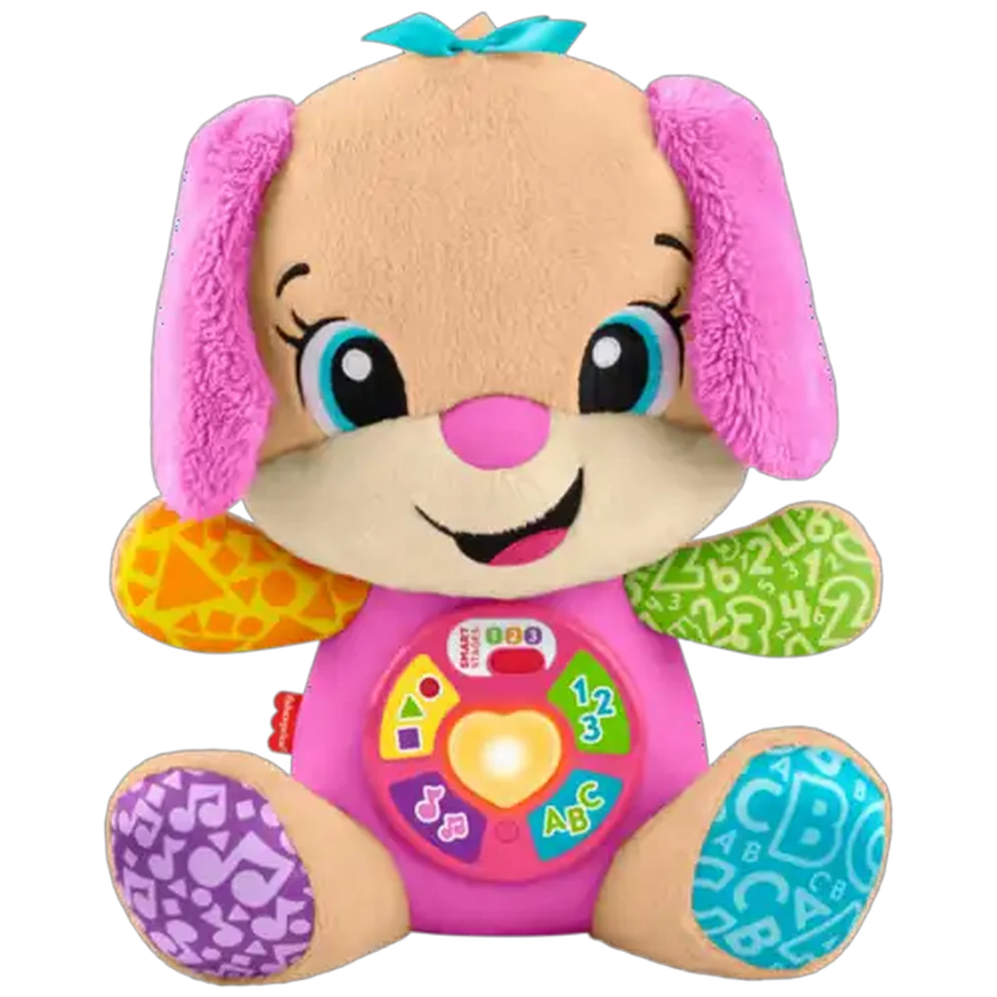Image of Fisher-Price Laugh & Learn Smart Stages Sis Pink Musical Plush 6+ Months