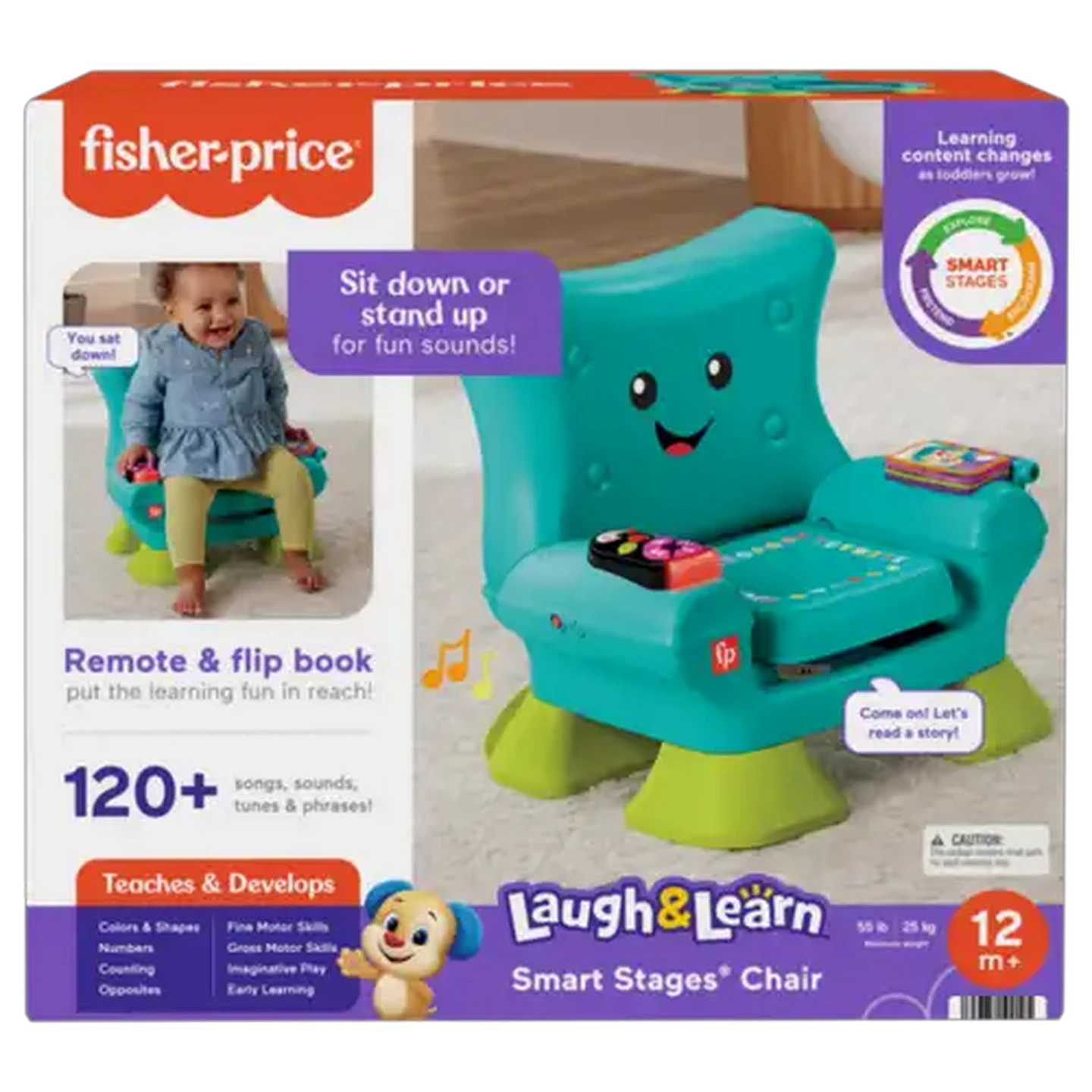 Image of Fisher-Price Laugh & Learn Smart Stages Electronic Chair