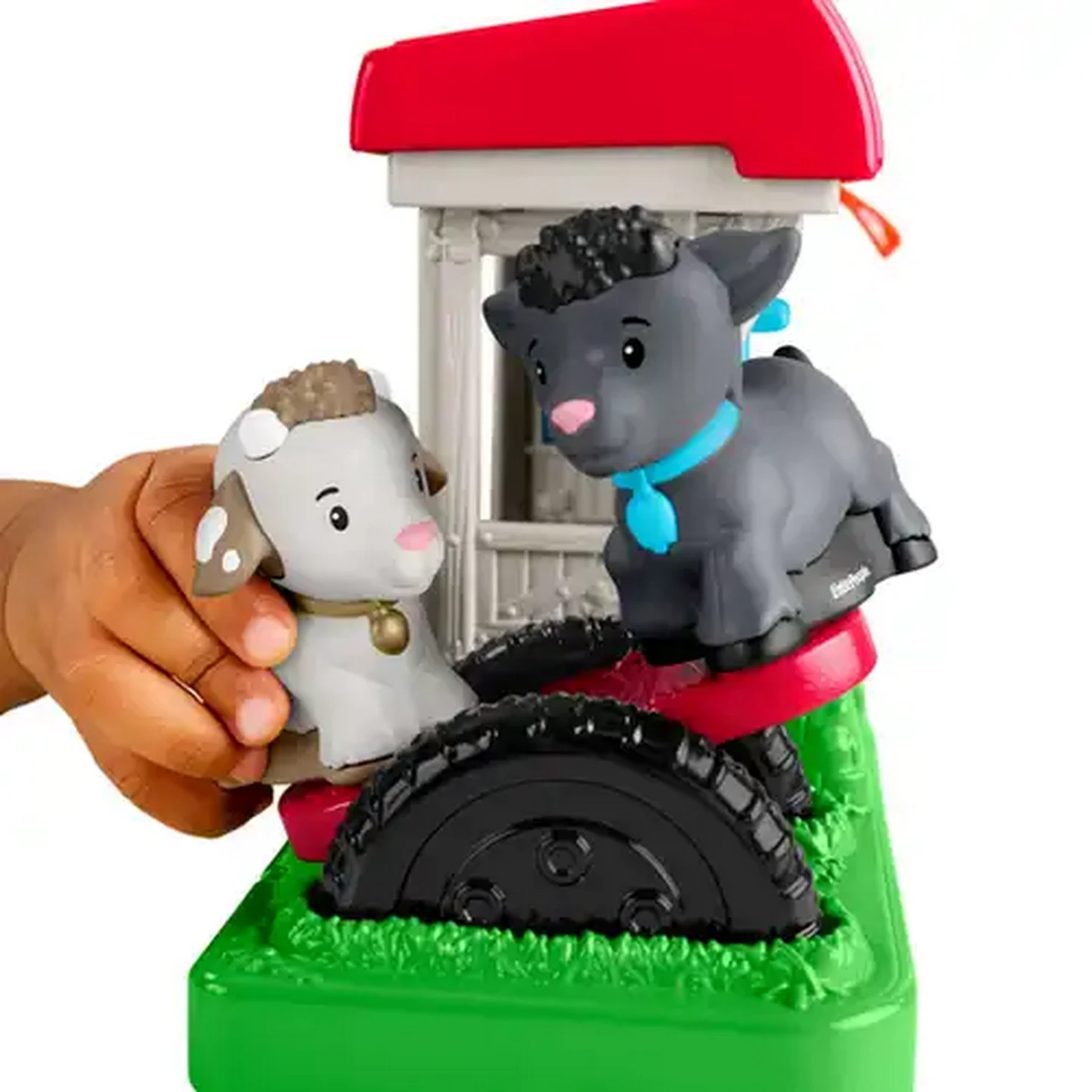 Image of Fisher-Price Little People Feed & Play Goat Yard Playset for Toddlers with 3 Pieces