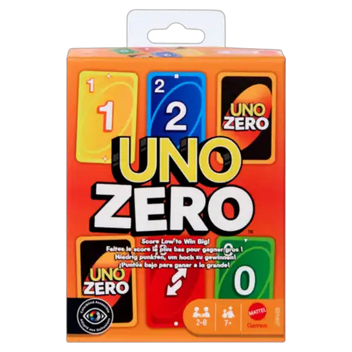 Image of Mattel Games UNO Zero Card Game – Family Fun for 2–8 Players