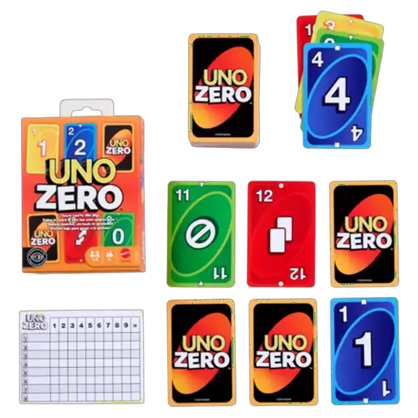 Image of Mattel Games UNO Zero Card Game – Family Fun for 2–8 Players