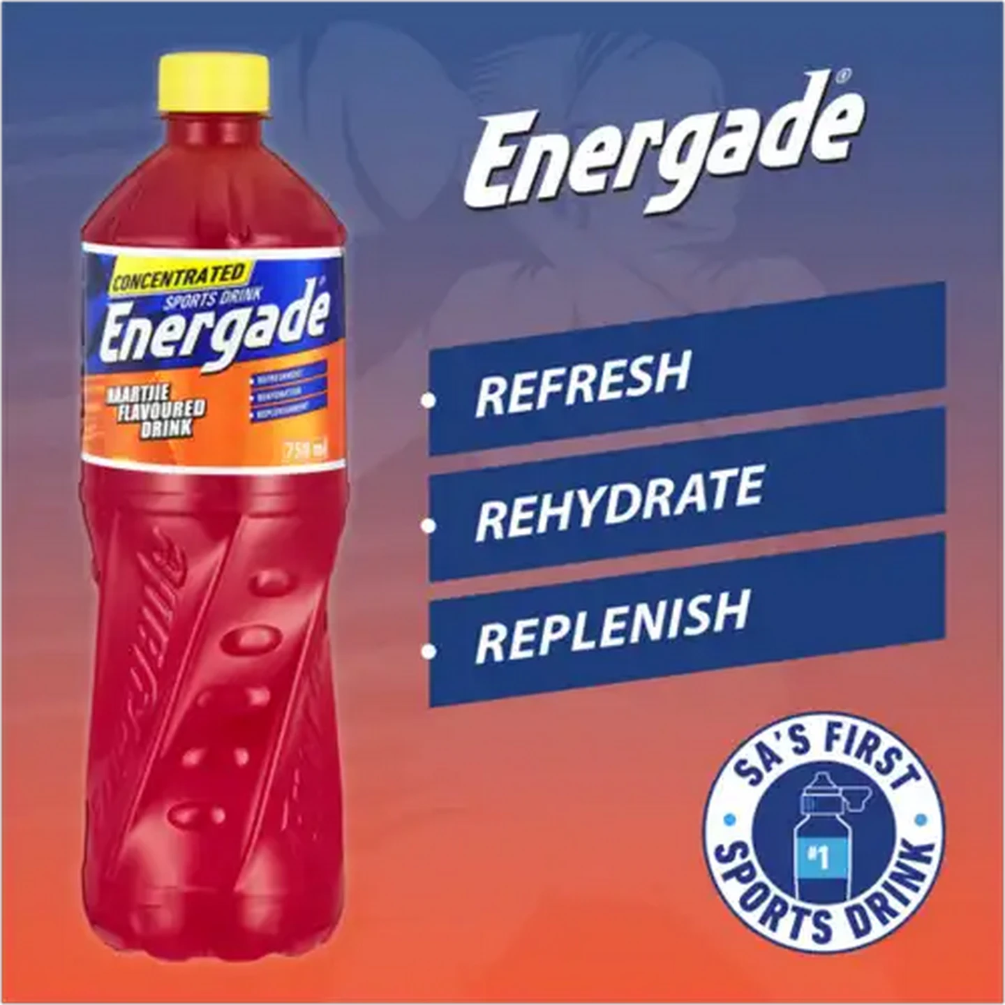 Image of Energade Naartjie Flavoured Concentrated Sports Drink 750ml