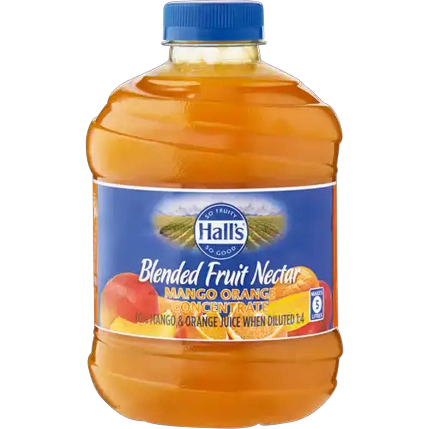 Image of Hall's Mango & Orange Flavoured Concentrated Blended Fruit Nectar 1L