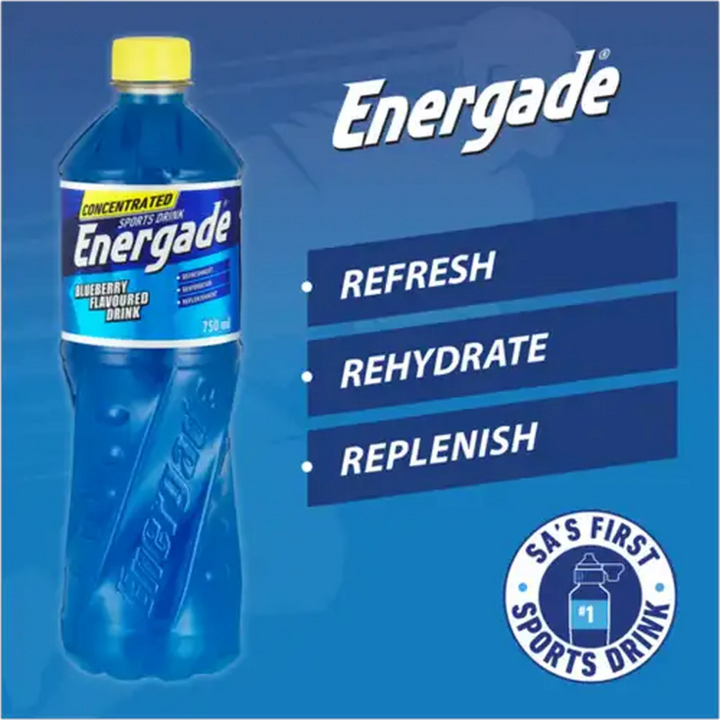 Image of Energade Blueberry Flavoured Concentrated Sports Drink 750ml