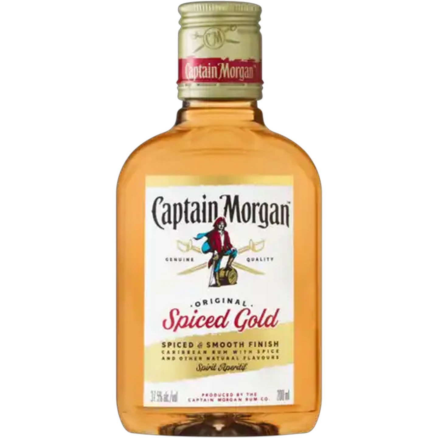 Image of Captain Morgan Original Spiced Gold Rum Bottle 200ml
