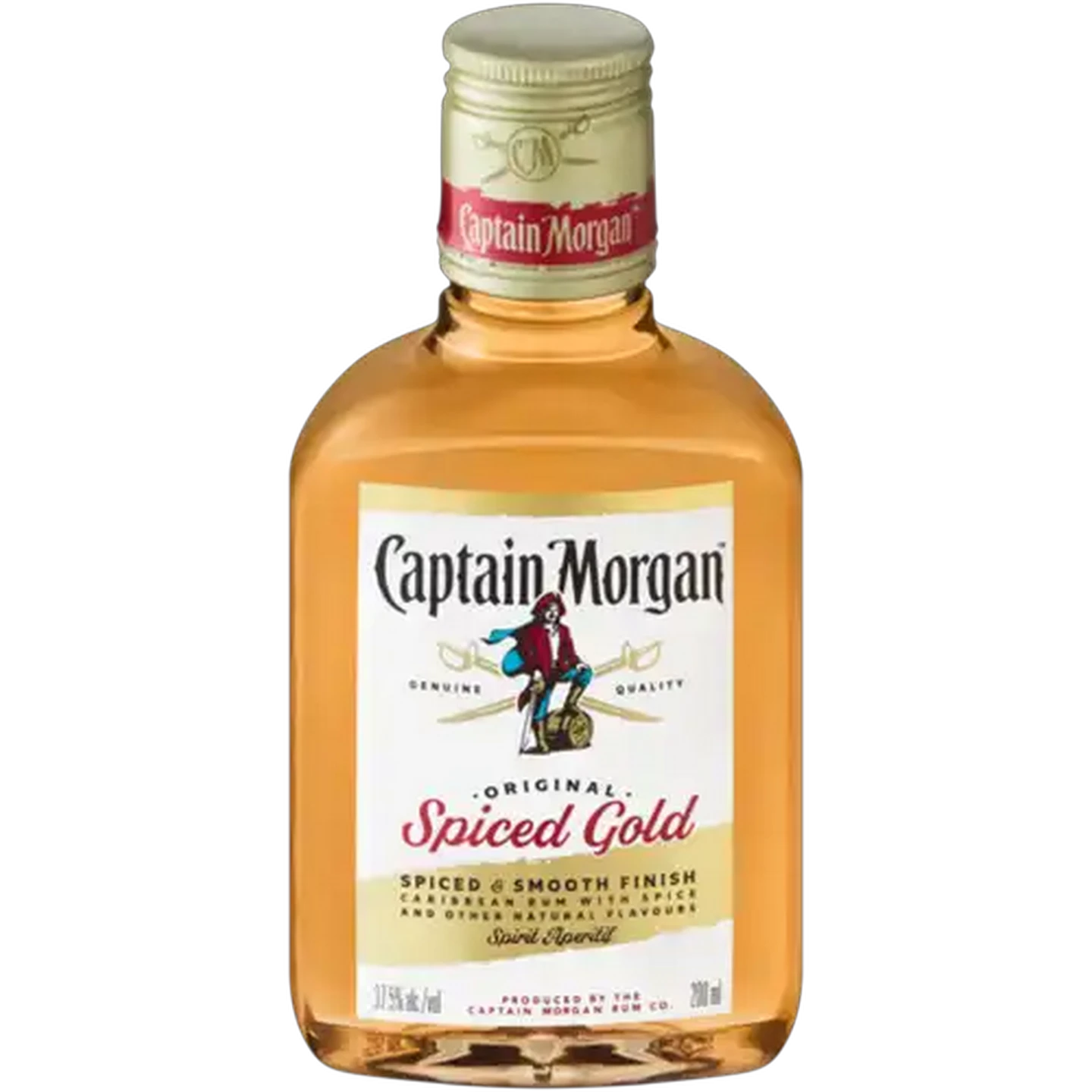 Image of Captain Morgan Original Spiced Gold Rum Bottle 200ml