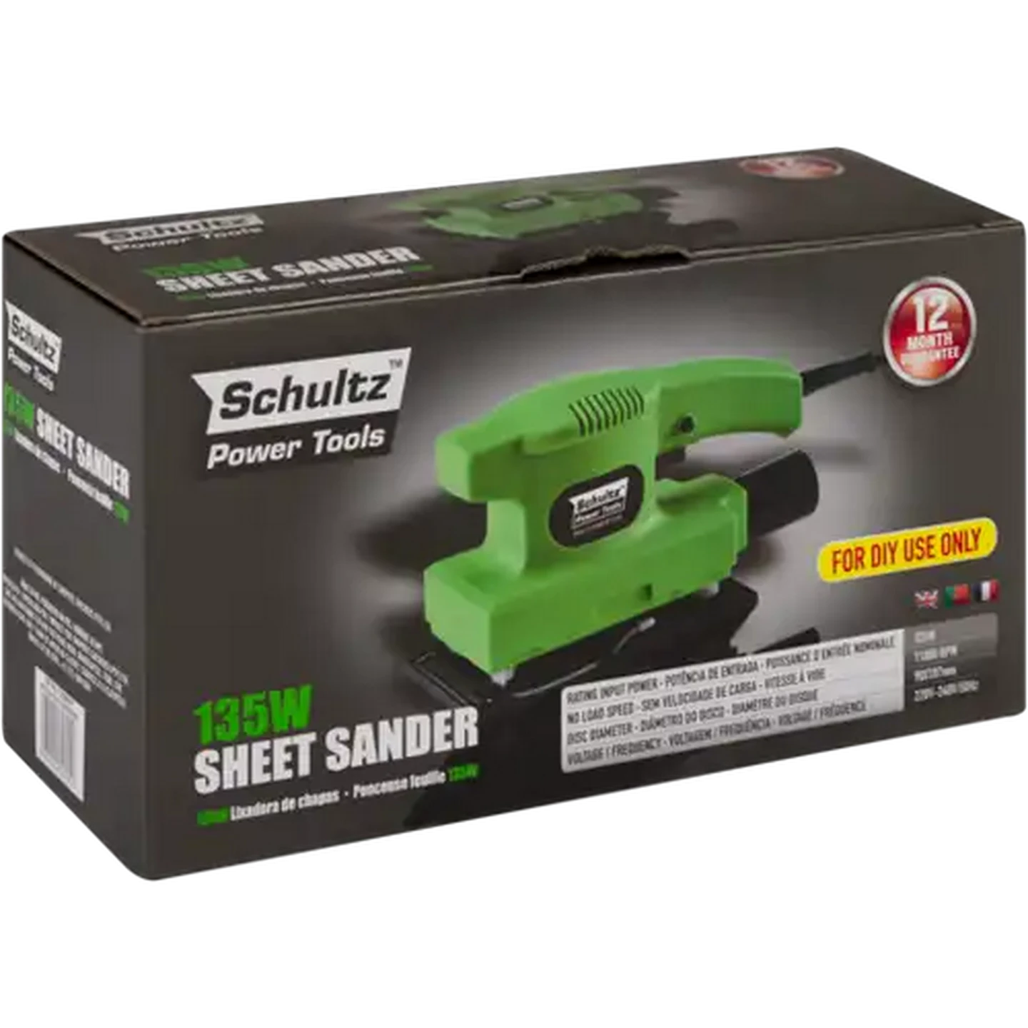 Image of Schultz Power Tools Sheet Sander 135W