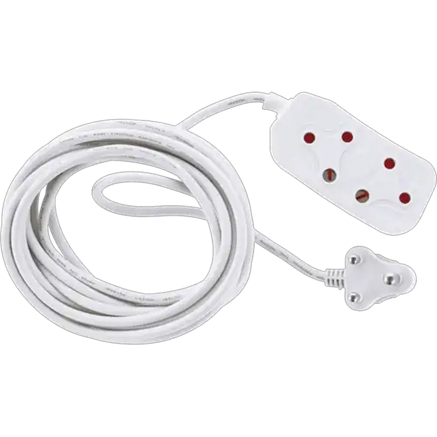 Image of SCE White 2 Way Extension Cord 5m