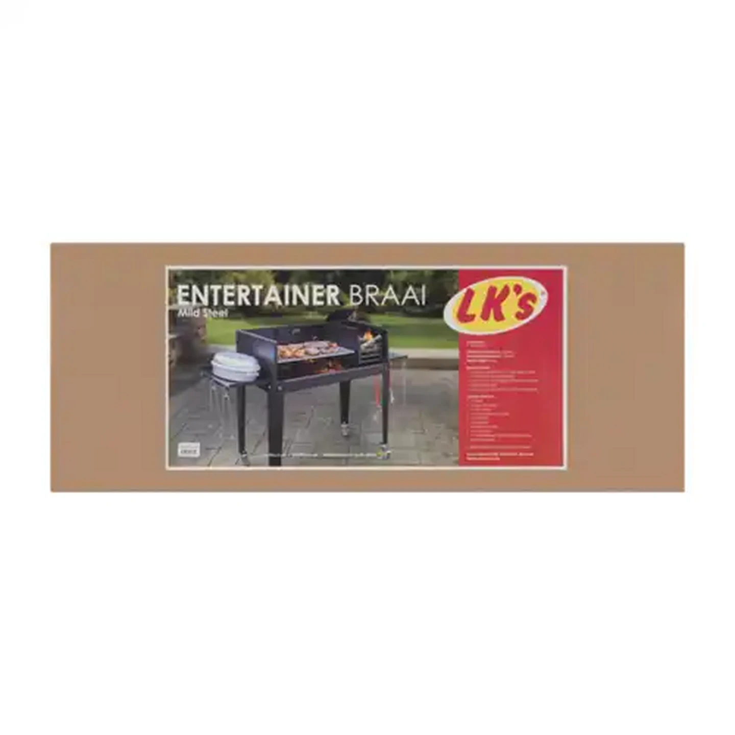 Image of LK's Large Mild Steel Entertainer Braai Set 19-Piece