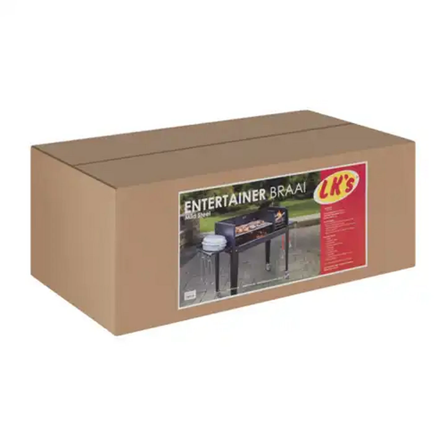 Image of LK's Large Mild Steel Entertainer Braai Set 19-Piece