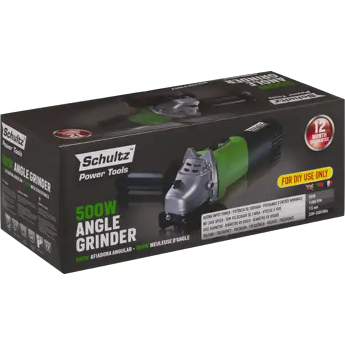 Image of Schultz Power Tools Angle Grinder 500W