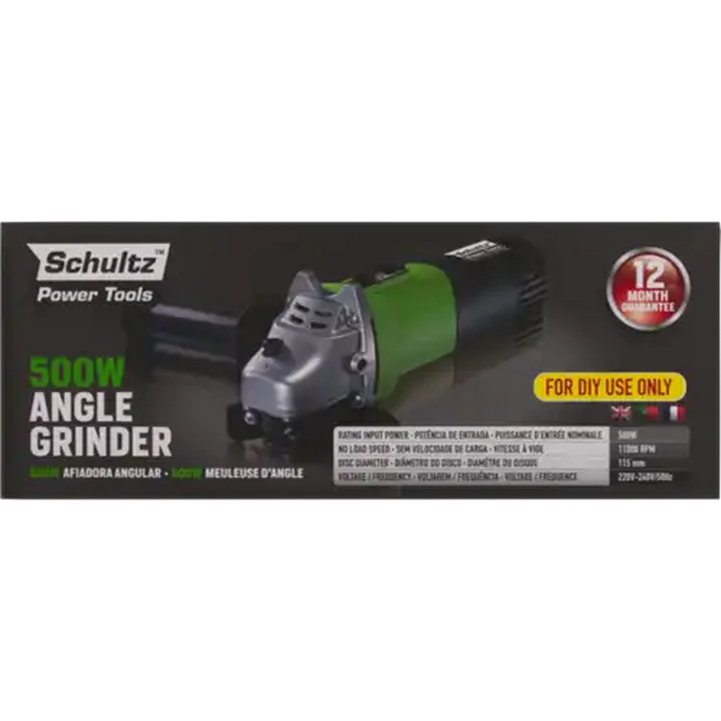 Image of Schultz Power Tools Angle Grinder 500W