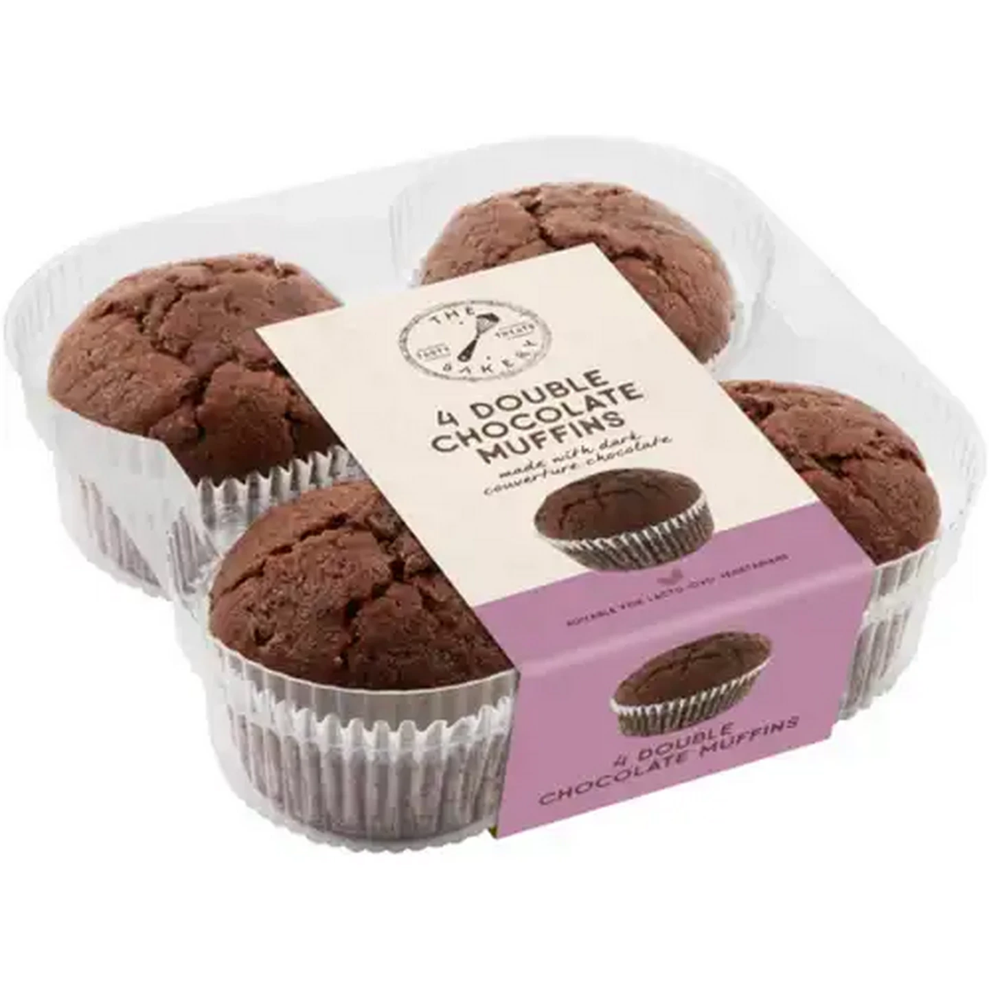 Image of The Bakery Double Chocolate Muffins 4 Pack
