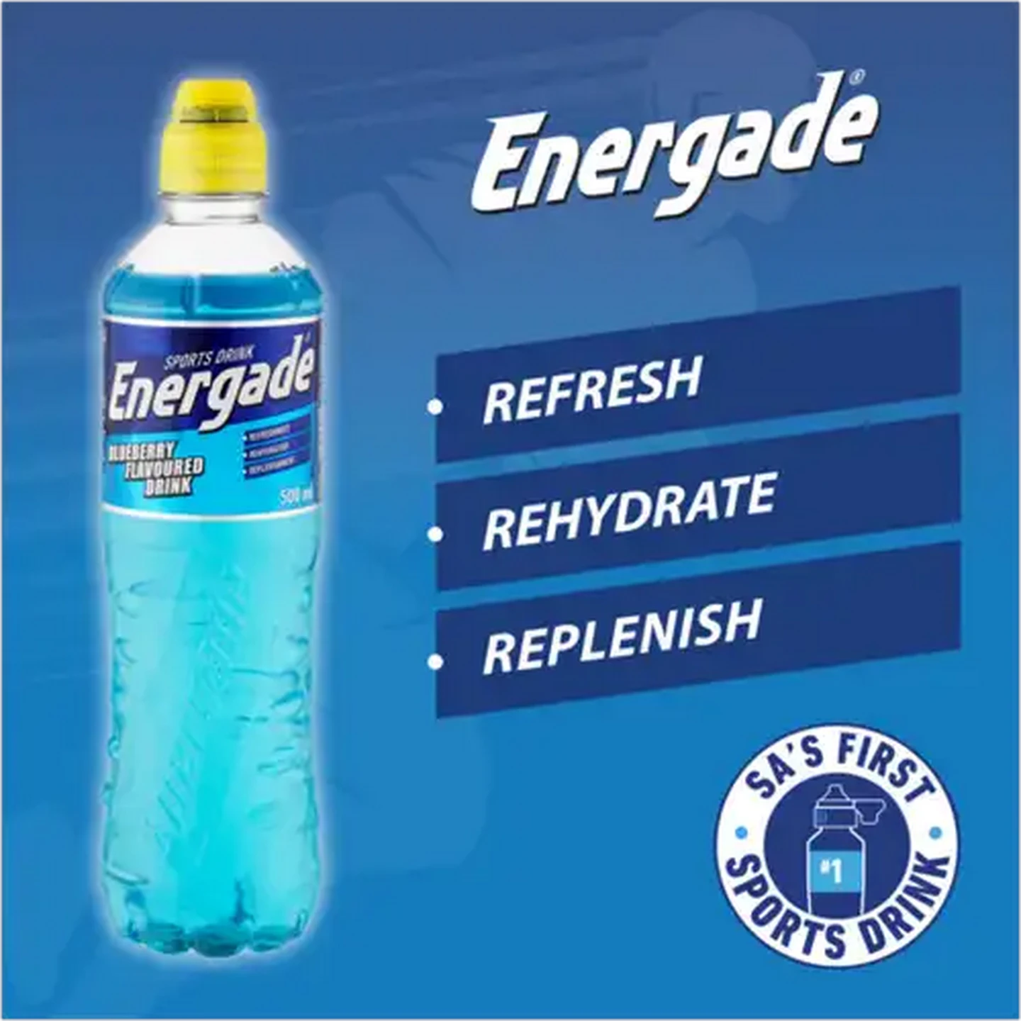 Image of Energade Blueberry Flavoured Sports Drink 500ml