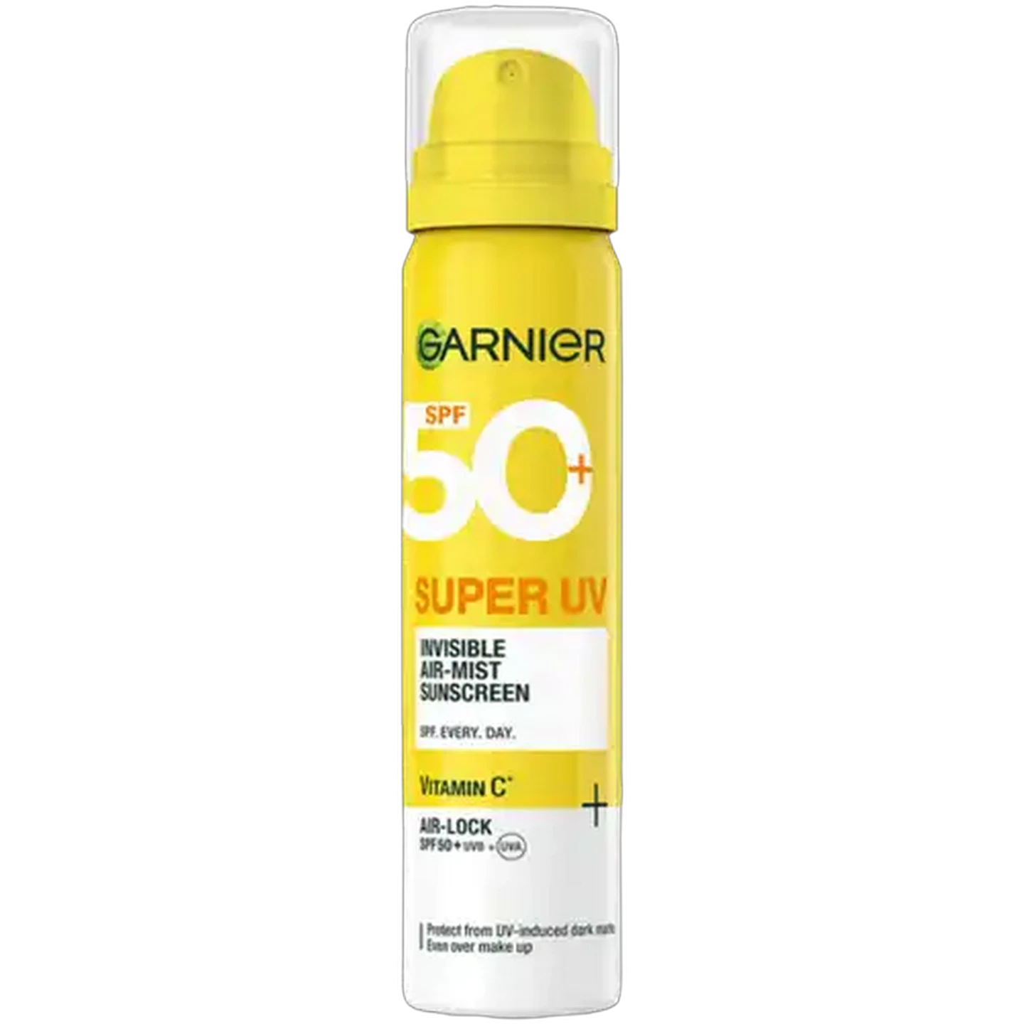 Image of Garnier SPF 50+ Super UV Invisible Air-Mist Sunscreen 75ml