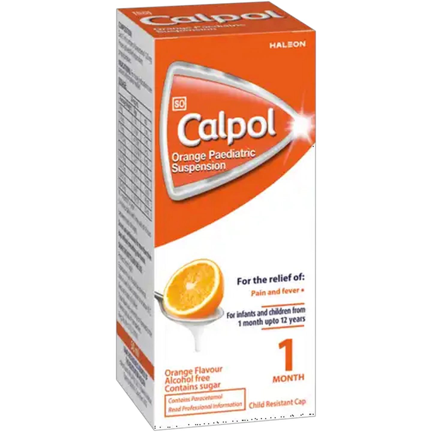Image of Calpol Alcohol Free Orange Flavour Paediatric Suspension 50ml