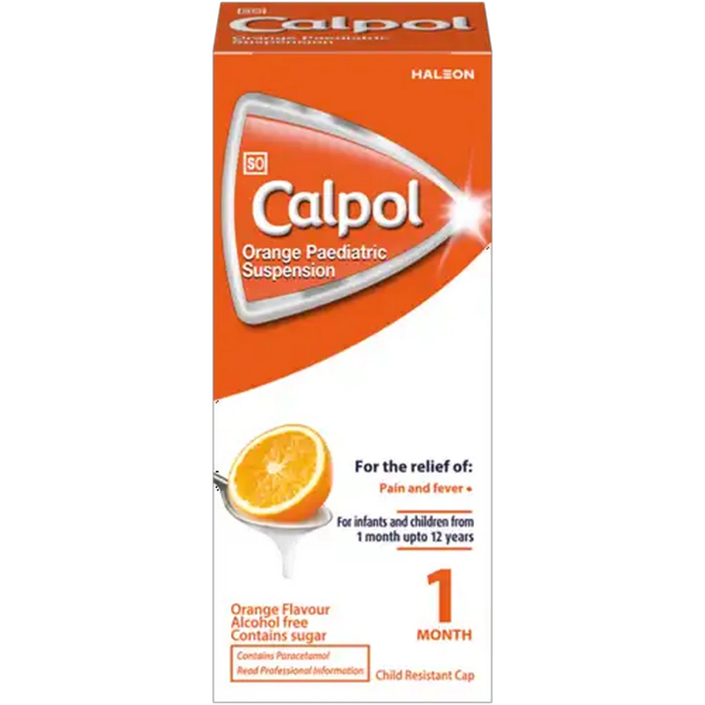 Image of Calpol Alcohol Free Orange Flavour Paediatric Suspension 50ml