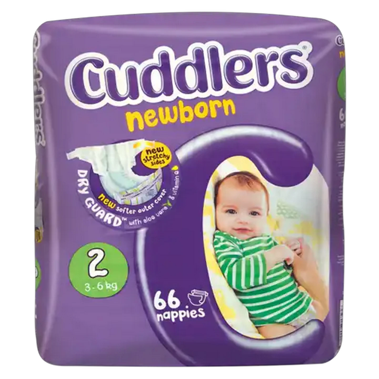 Image of Cuddlers Newborn Size 2 Nappies 66 Pack