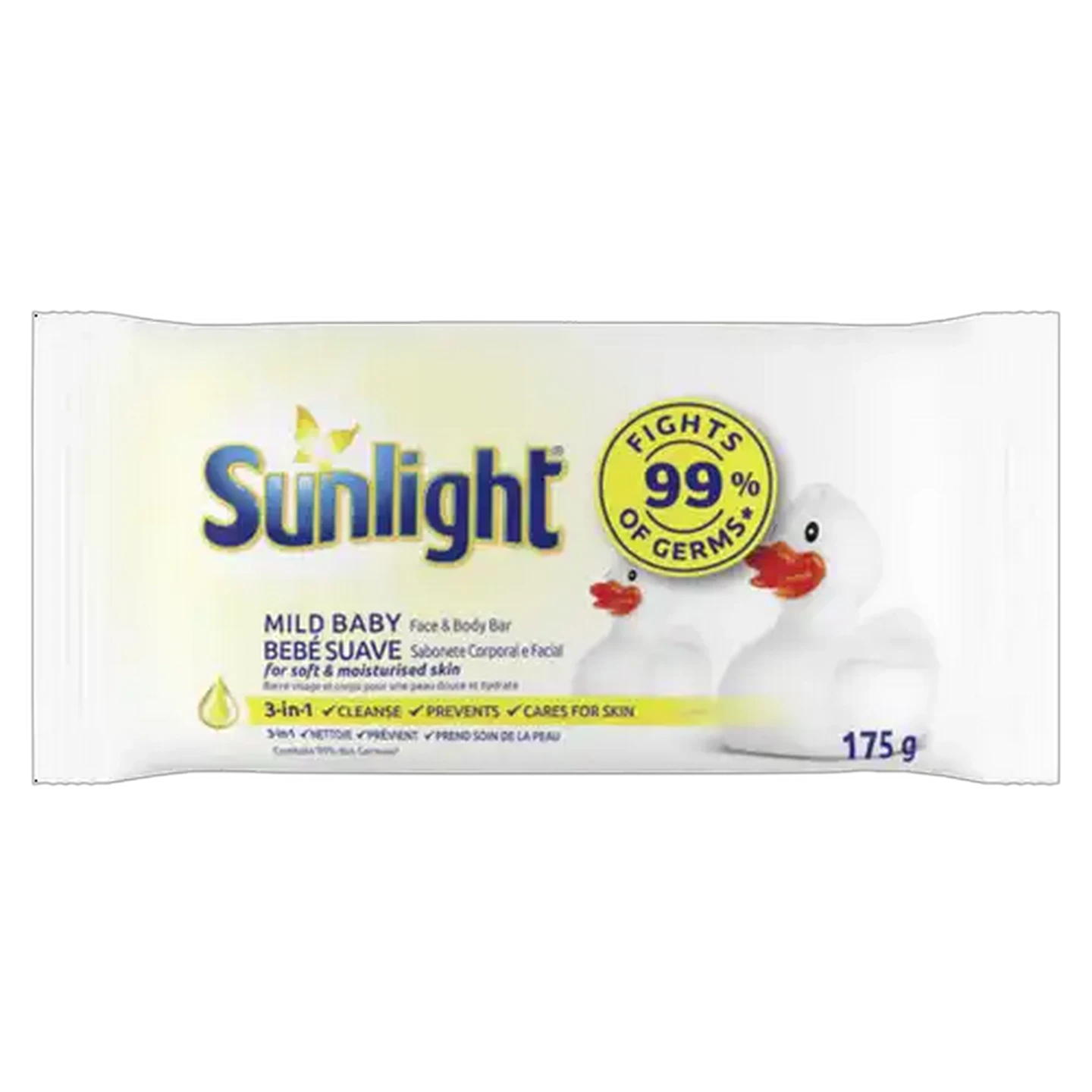 Image of Sunlight Mild Baby Cleansing Face & Body Bar Soap 175g